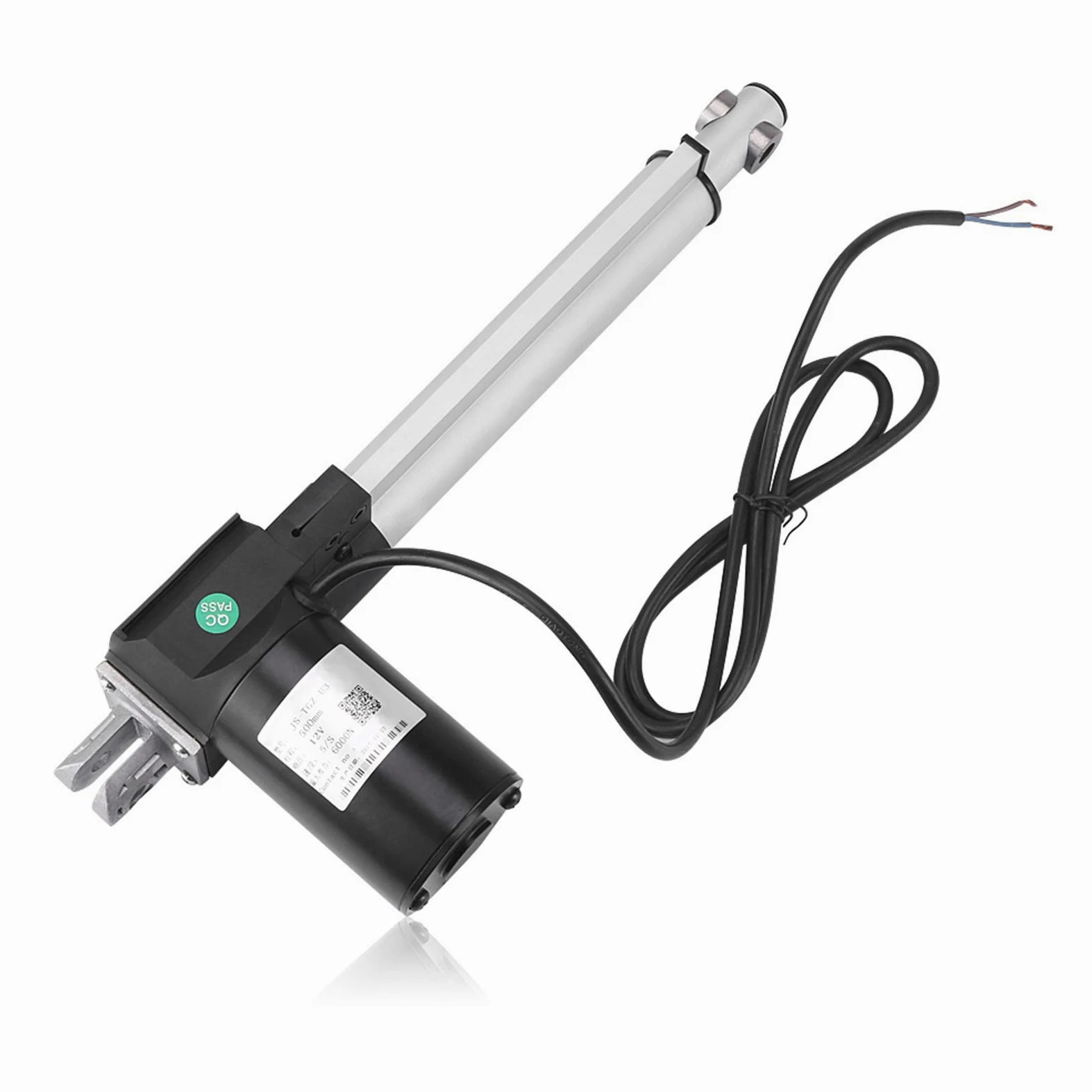 Akozon Potente Actuador Lineal de 12v DC con 6000n Lift Stroke para Aplicaciones Médicas, Automotrices e Industriales (200mm) (100 mm) (250 mm) (350 mm) (400 mm) (450 mm) (500 mm)