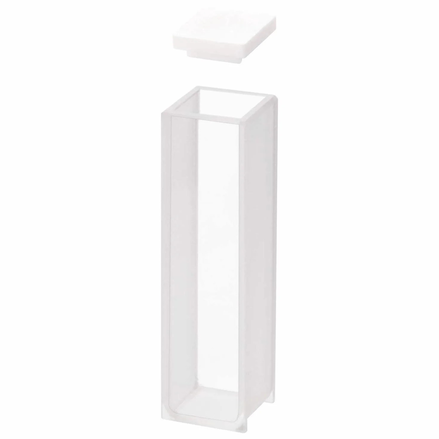 Cubeta de cuarzo, cubetas de espectrofotómetro de 10 mm de longitud de trayectoria, 45 mm de altura, capacidad de 3,5 ml, 2 unidades