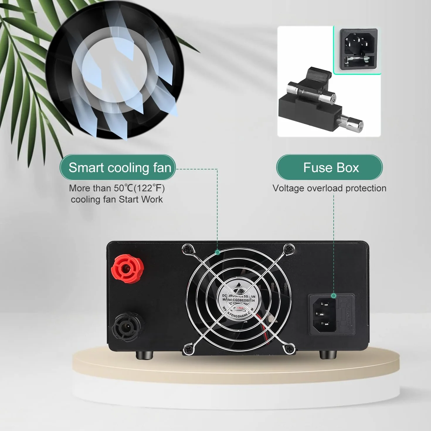 Fuente de Alimentación Regulables 60V 20A 1200W Alta Potencia Alimentación de Laboratorio con Codificador Fuente de Alimentacion de Banco para Carga de Batería 6V/12V/24V/36V/48V y Farolas LED