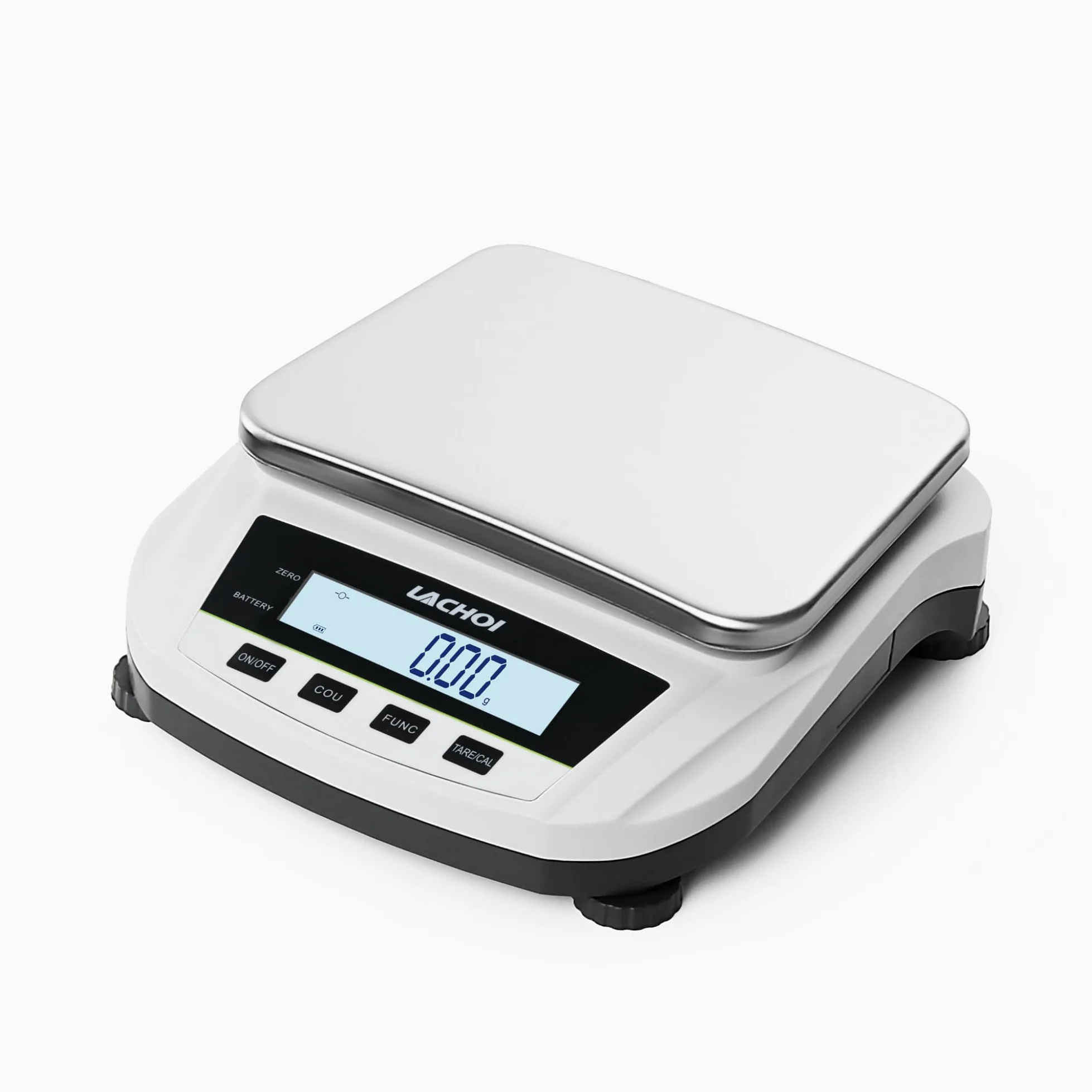 Balanza analítica de laboratorio de 5000 g x 0,01 g, báscula analítica de alta precisión, escala científica de joyería de precisión de 0,01 g (sin peso de prueba)