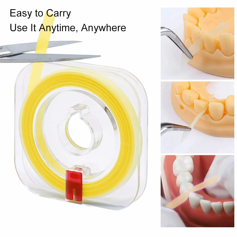 Papel de Lija Dental 20μm Tiras de Pulido Dental para Limpiar Dientes Herramientas de Cuidado Bucal
