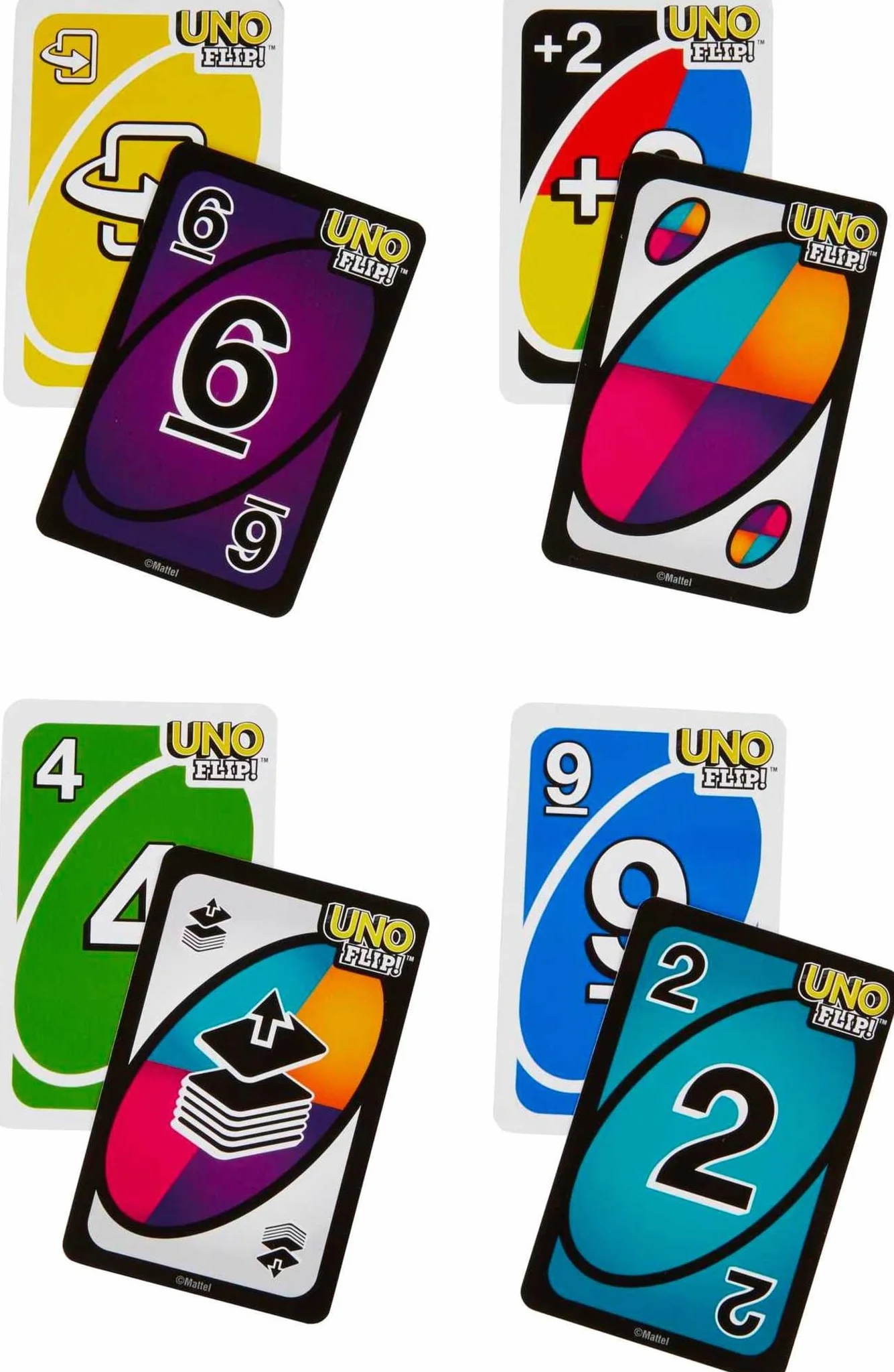 Mattel Games UNO Flip! Juego de Cartas en Lata para niños +7 años