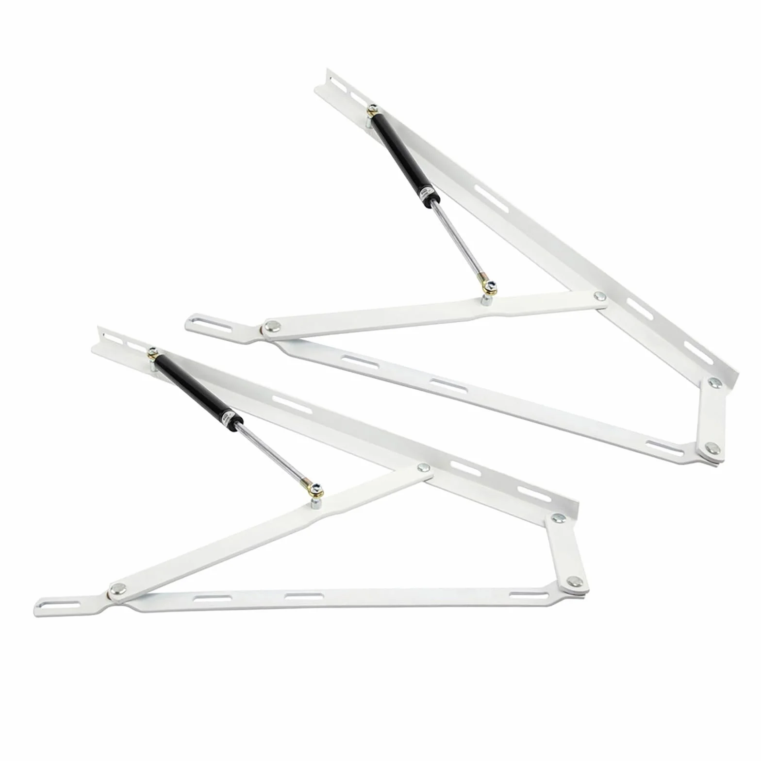 Paquete de 2 mecanismos de cama hidráulicos de alta resistencia, bisagras de caja de cama elevadora de almacenamiento de sofá cama, mecanismo de resorte de bisagra de elevación para cama de almacenam
