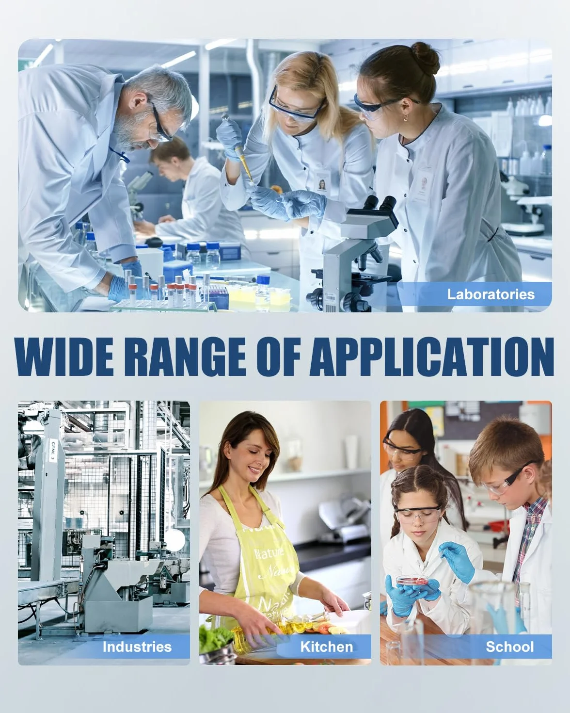 GOYOJO Balanza de Laboratorio 5000g x 0.01g Báscula Analítica de Precisión Digital Electrónica de Alta Precisión Balanza de Joyería Cocina Balanza Científica