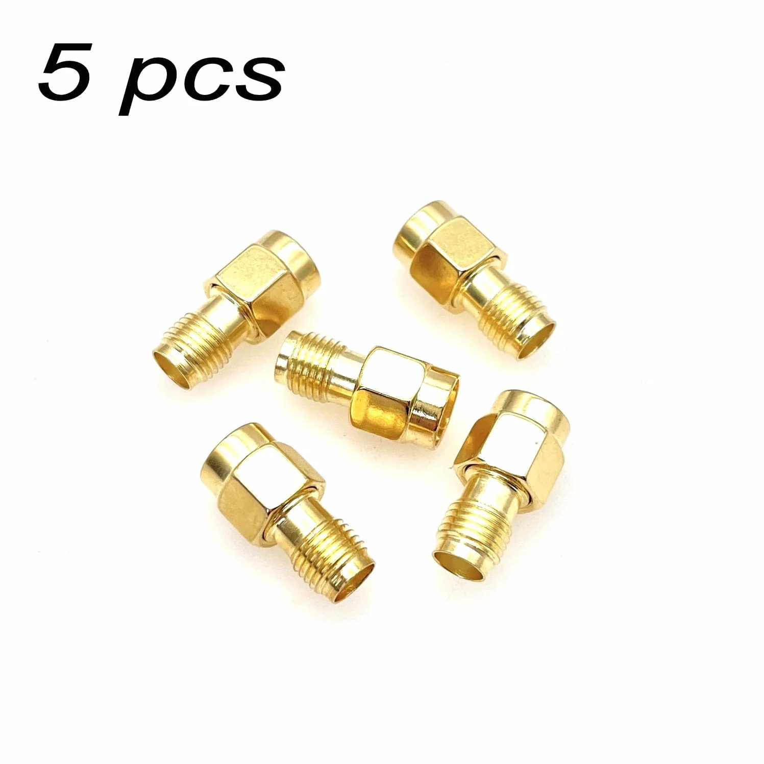 Adaptador Coaxial RP-SMA Macho a SMA Hembra para Antena, Amplificador, Cable RF