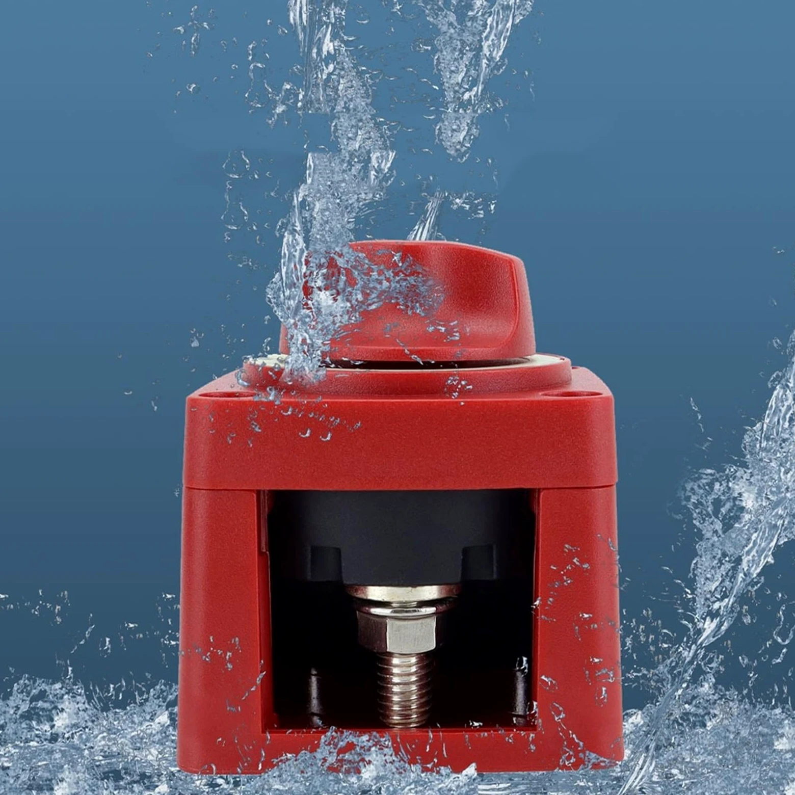 Interruptores marinos, Desconectador de batería de alto rendimiento de 300 A, resistente al agua, for barcos, camiones, autocaravanas y más, de 12 V a 48 V.