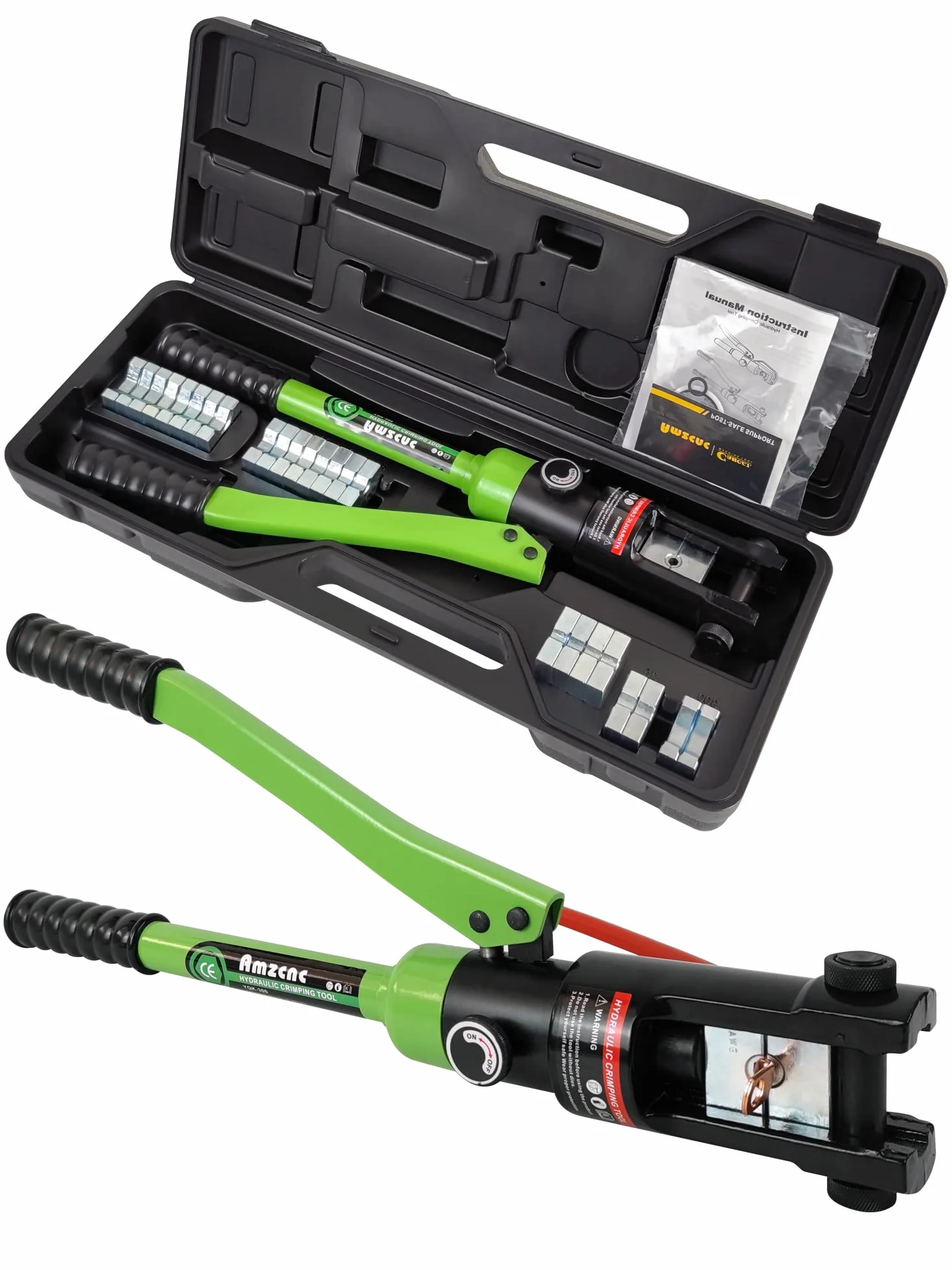Crimpadora hidráulica industrial 16 toneladas 8-300 mm² kit herramientas eléctricas 13 pares troqueles