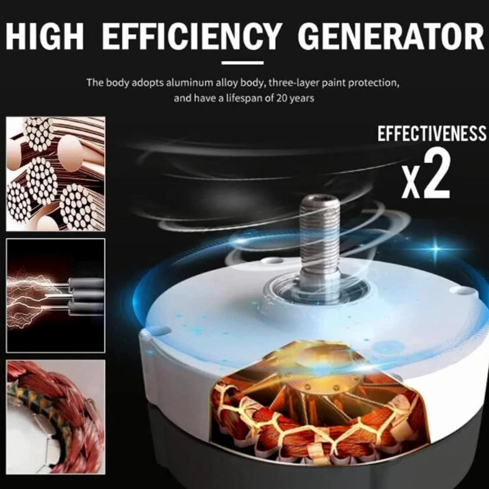 12000W con alternadores de CA generador de Base, 12V -220V sin Engranaje imán Permanente bajo RPM para Viento y turbina de Agua para turbina eólica turbina de Agua,24V