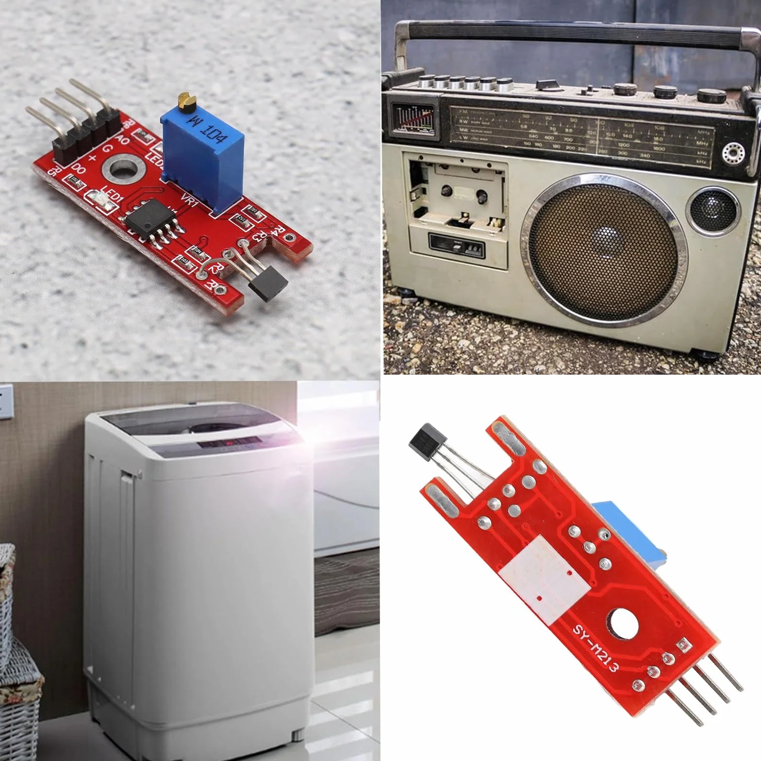 4 módulos de sensor magnético lineal KY-024 compatible para Arduino y Raspberry Pi (4)