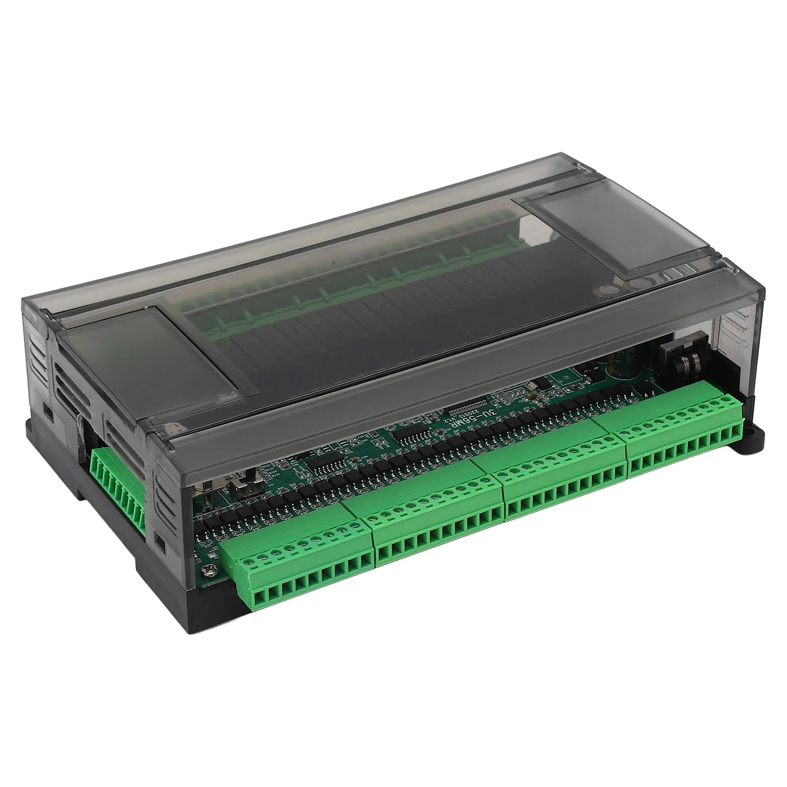 Domary Placa de Control PLC DC24V 1A, Controlador Lógico Programable Multifuncional para Panel de Control Automatización Industrial