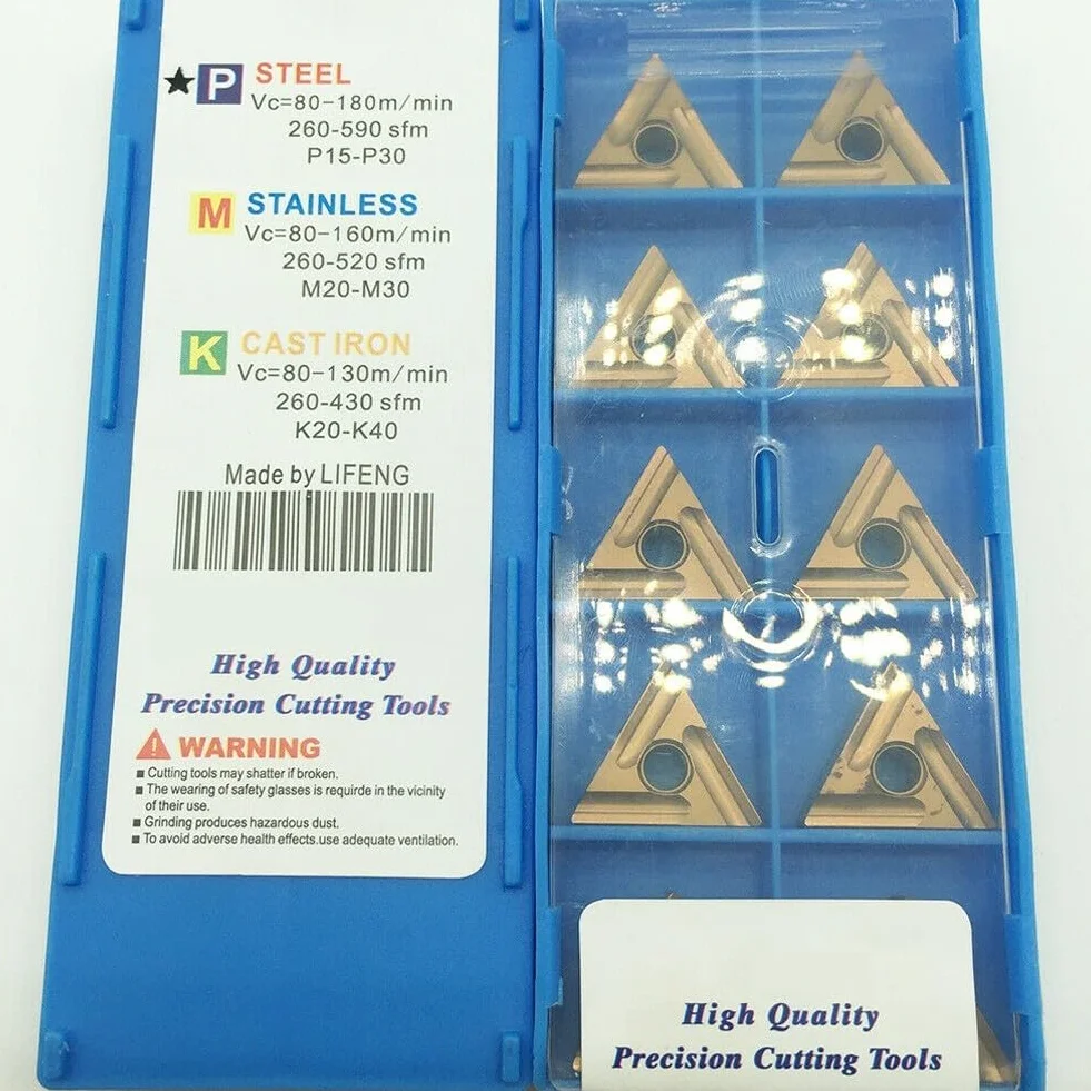TNMG160404R-S TNMG331 Insertos de Carburo para Torno Torneado Fresado Indexación, 10 Piezas