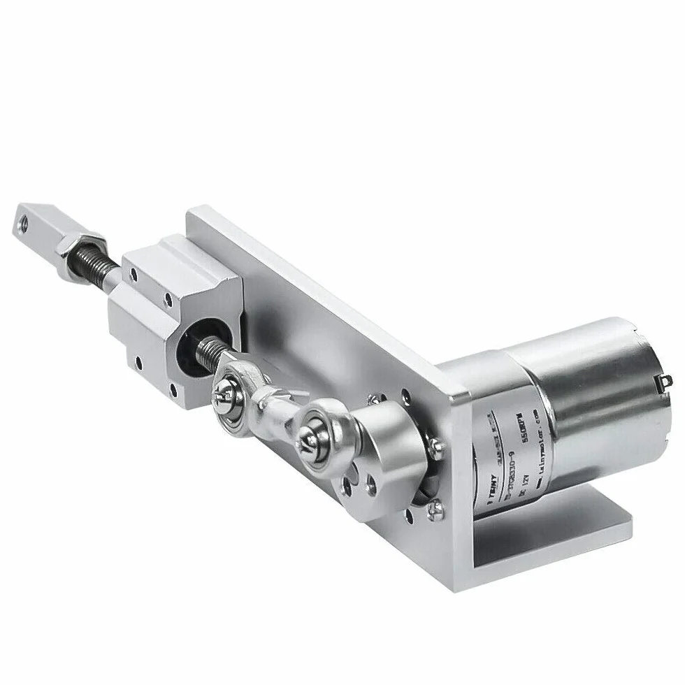 Actuador lineal eléctrico de movimiento, para ciclismo, motor alternativo DC 12 V 24 V con carrera de 12 mm, 16 mm, 20 mm, 12 Volt, 600 rpm., 600