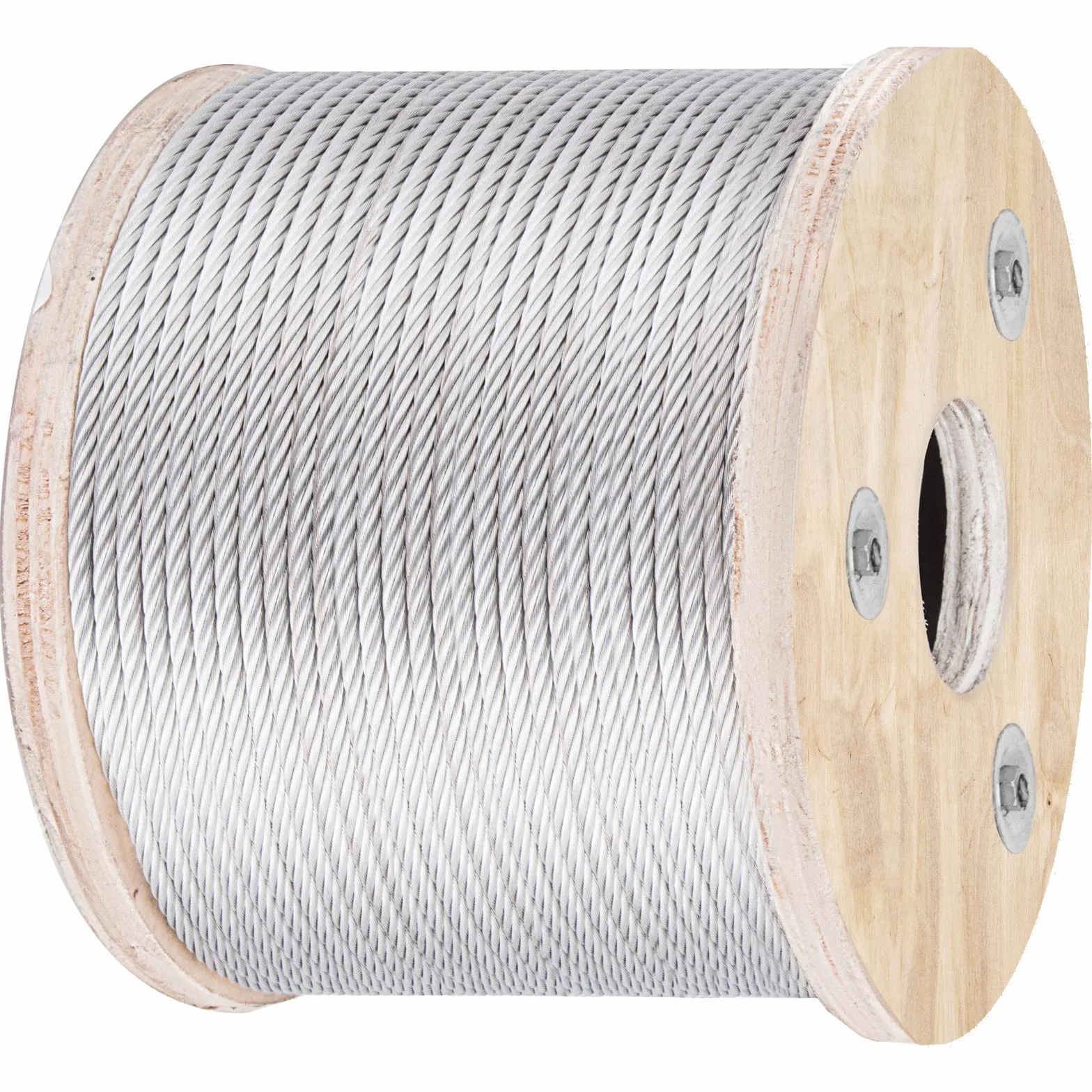 VEVOR Cuerda de alambre diámetro de 3/16" / 4,8 mm cable de acero inoxidable 304 longitud de 250 pies / 76 m cable 7x19 para bricolaje barandilla, tendedero, barandilla de escalera, valla de jardín
