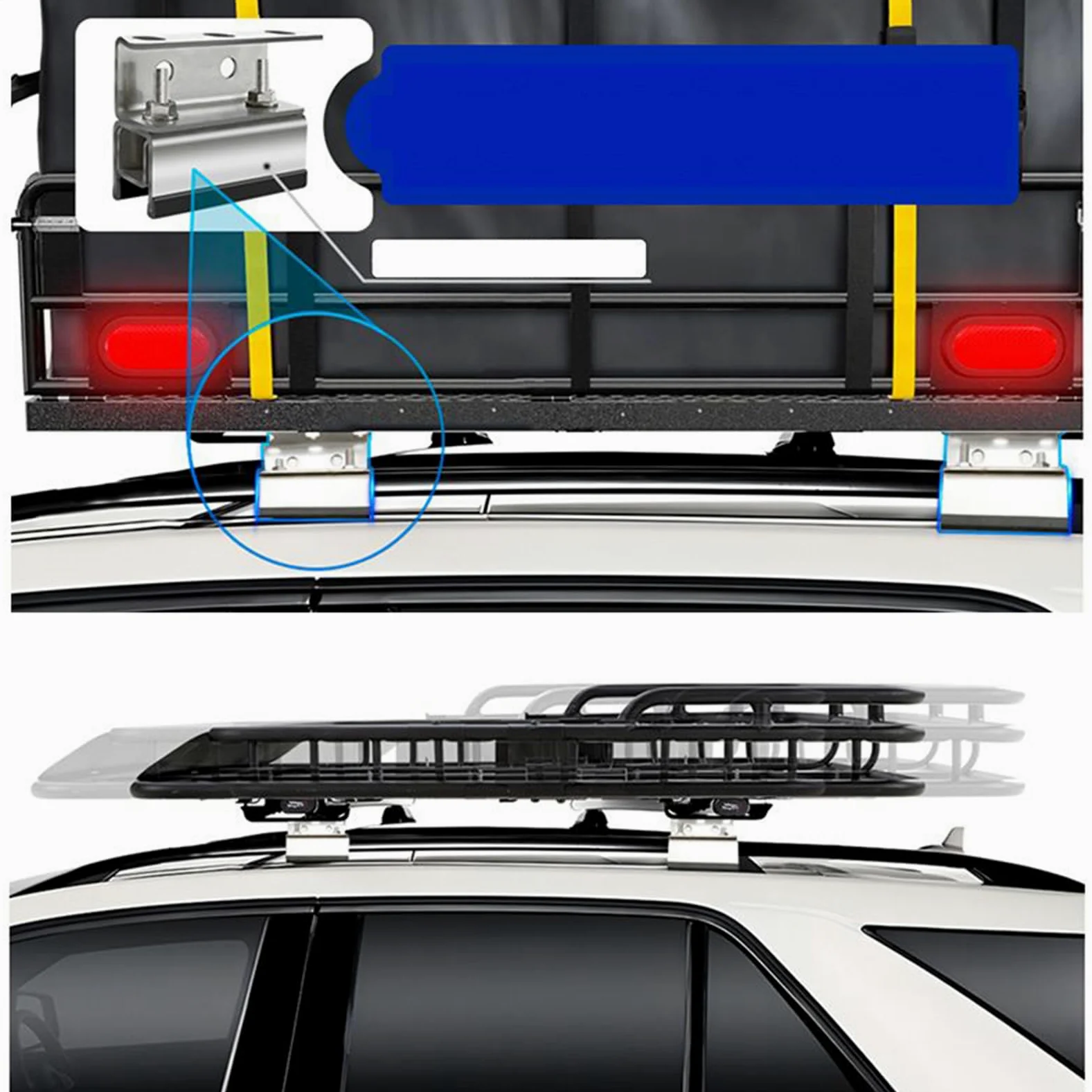 Soporte para Paneles Solares de Autocaravana Kit de 4 Soportes de Montaje | Estructura De Acero Inoxidable Para Techos De Caravanas, Embarcaciones, Remolques Y Camping