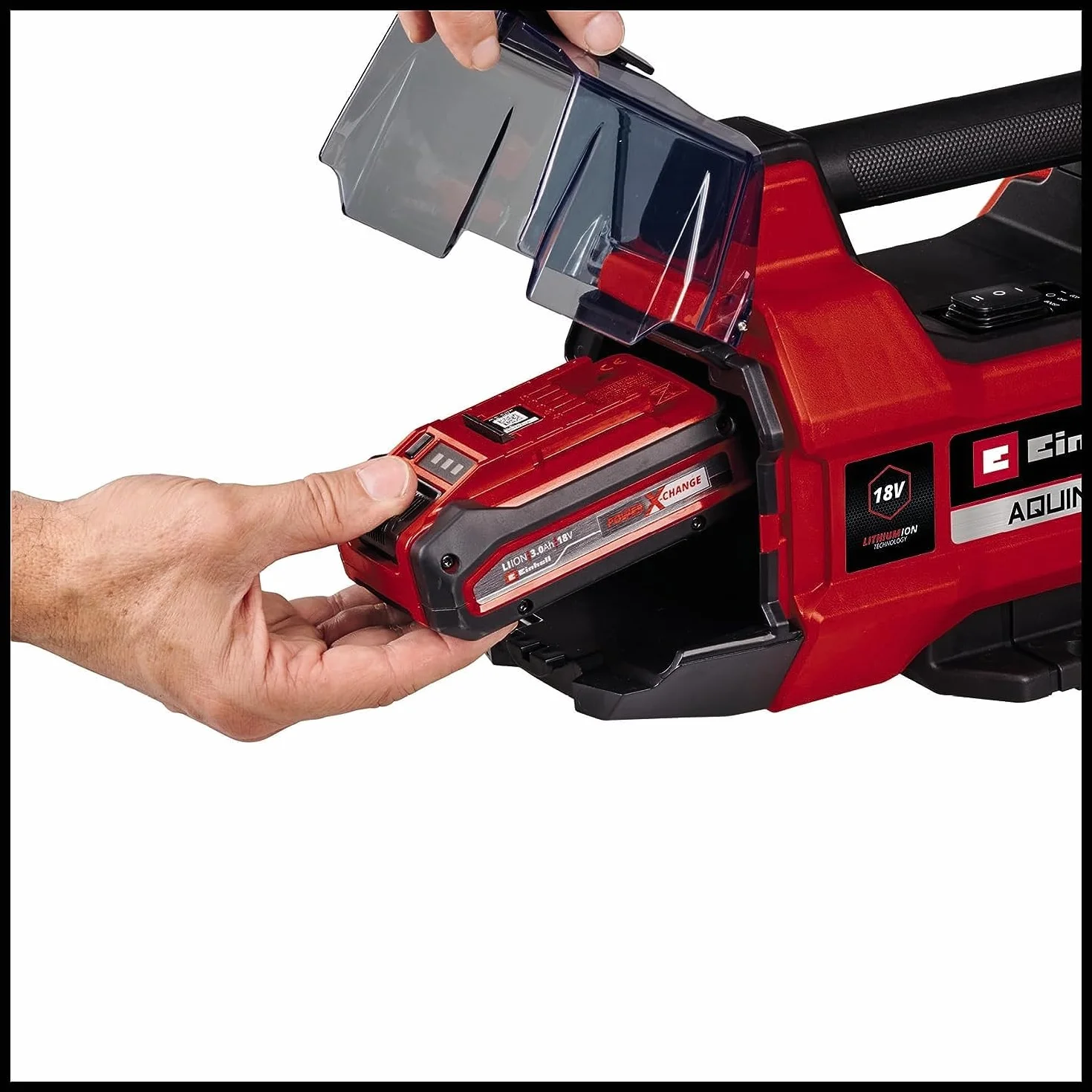 Einhell Bomba de jardín con batería AQUINNA 18/28 Power X-Change (18 V, caudal máx. 2800 l/h, máx. 25 m de altura de impulsión, modo ECO/BOOST, protección contra heladas y sobrecargas, sin batería)