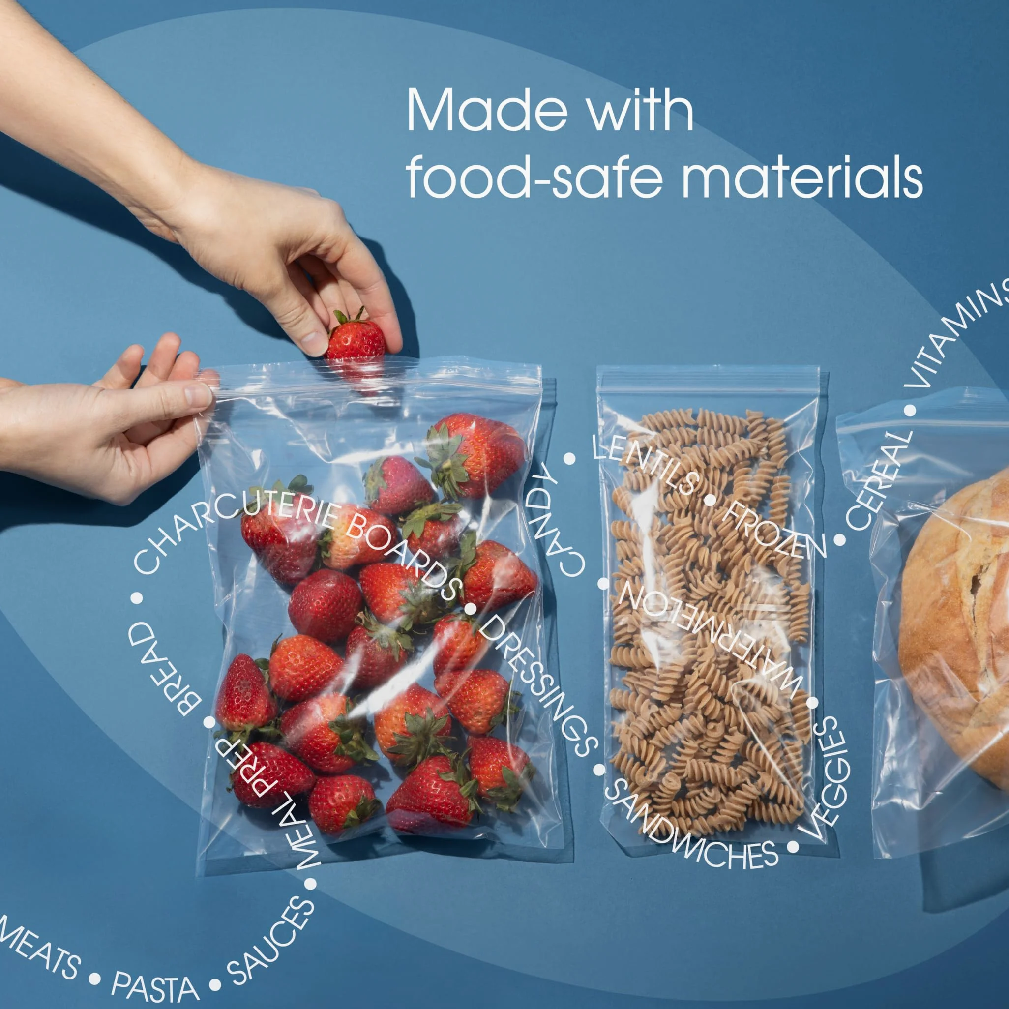 SPARTAN INDUSTRIAL Bolsas de polietileno transparentes con cierre resellable de 2 mil (5" x 7", 1000 unidades)