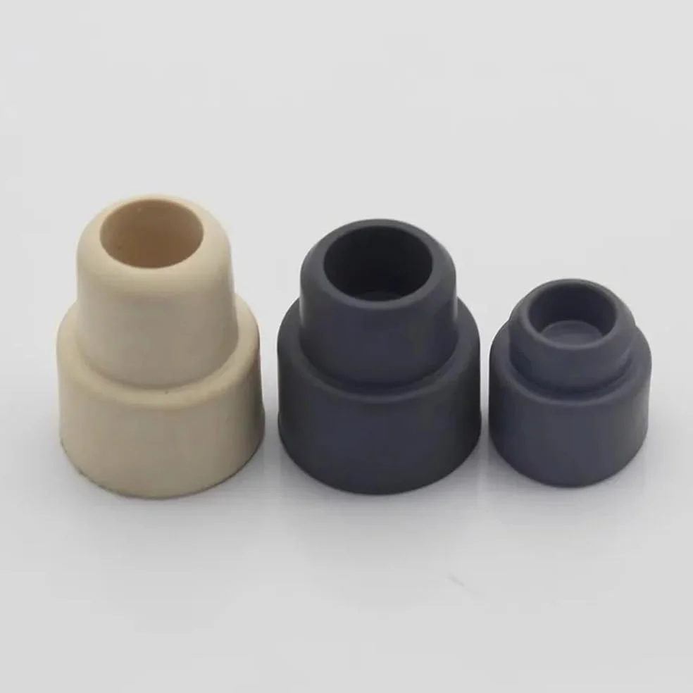 Tapón de goma laboratorio gris blanco tamaños 14 19 24 50 100 Uds tapa rosca inversa | White No.24 100pcs