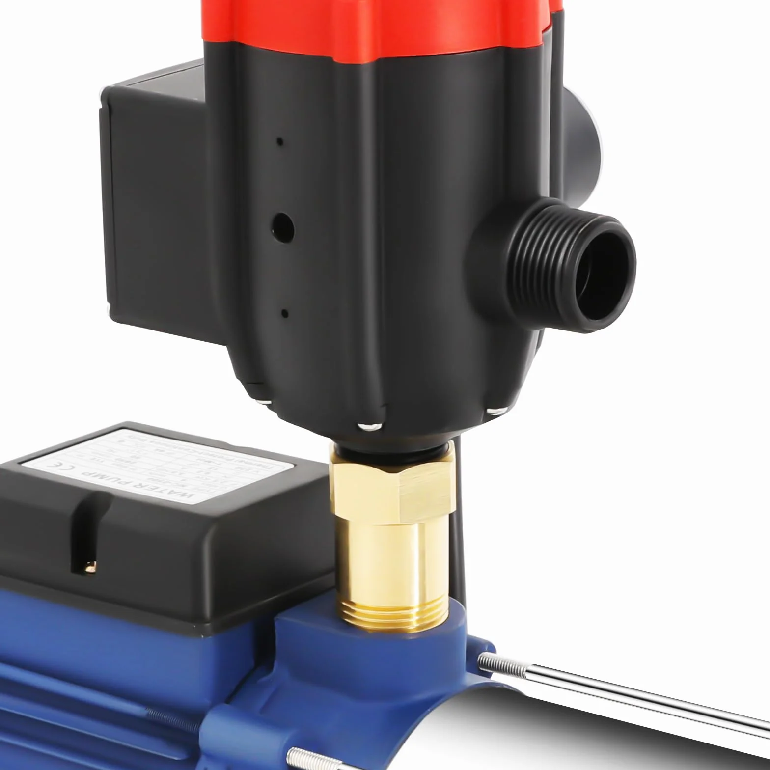 Bomba Centrífuga Hidráulica 2500 W Con Interruptor de Presión - Para Jardín y Piscina, 2850 RPM (Azul)
