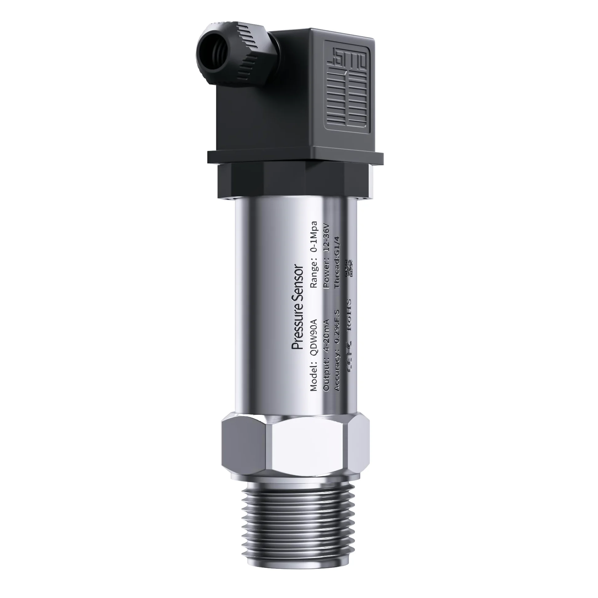 Transmisor de presión pequeño 0-1bar 0-5bar 0-10bar Sensor aire y agua 4-20mA Transductor Rosca G1-2, G3-8 1 pieza(G1-2 thread,0-100bar)