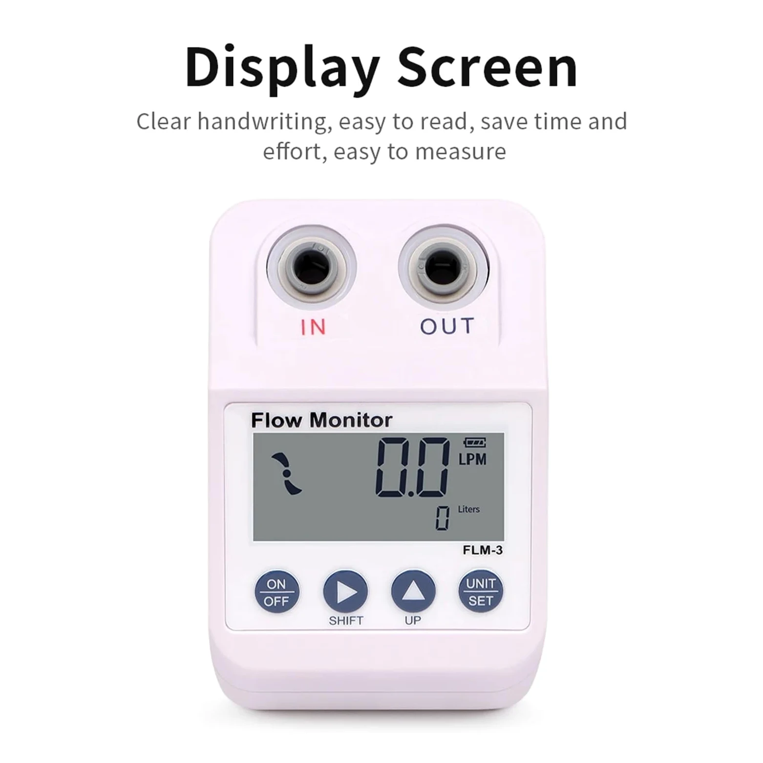 Medidor de Flujo de Agua, Medidor de Flujo de Agua Purificador de Agua Medidor de Flujo Alarma y función de Ahorro de energía Filtro Sensor de Flujo de Agua Monitor 1/4 Pulgada