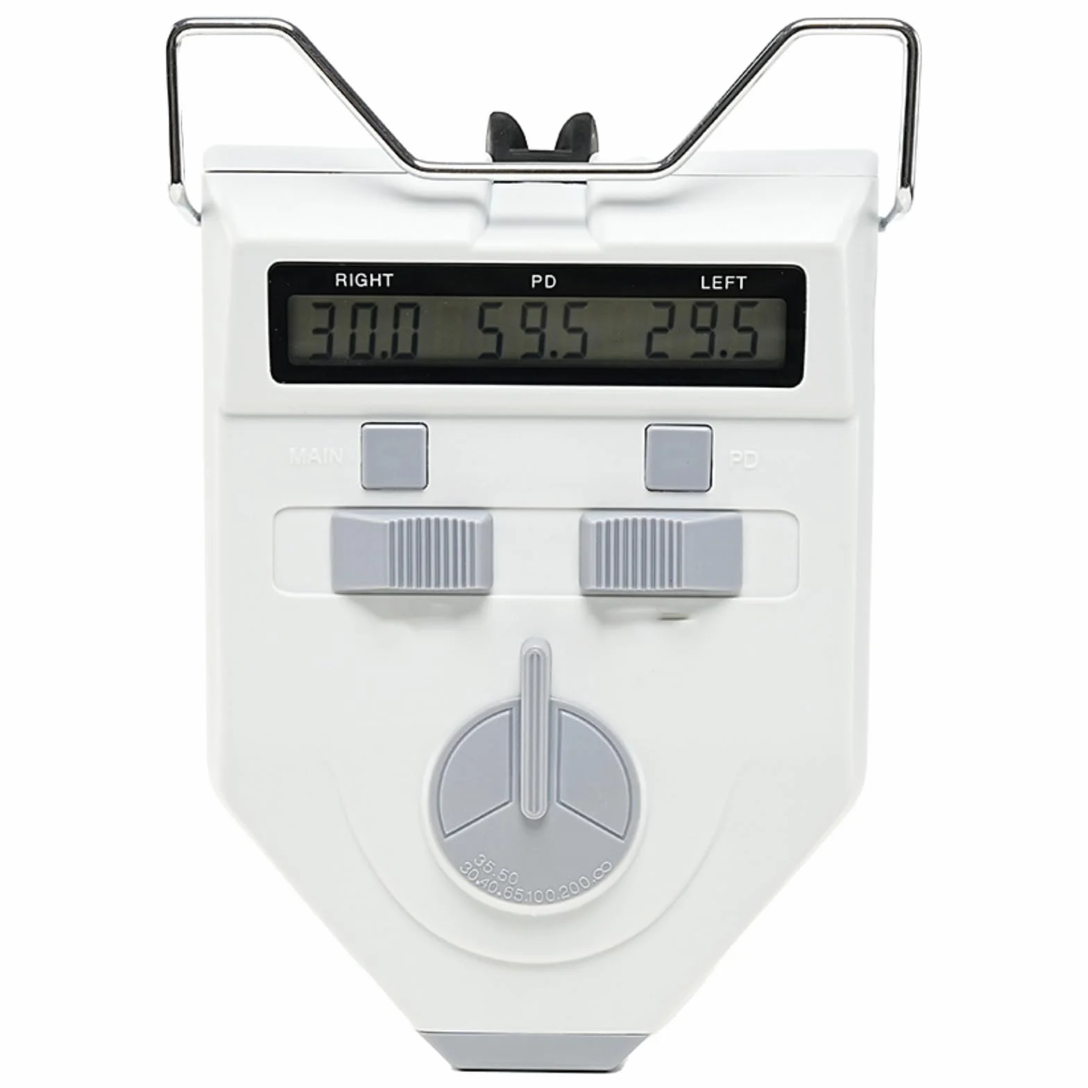 Pupilómetro digital óptico, medidor de PD herramienta de medición de distancia interpupilar con pantalla LCD, medidor de distancia pupilar 45-82 mm, herramienta de optometría con función de memoria