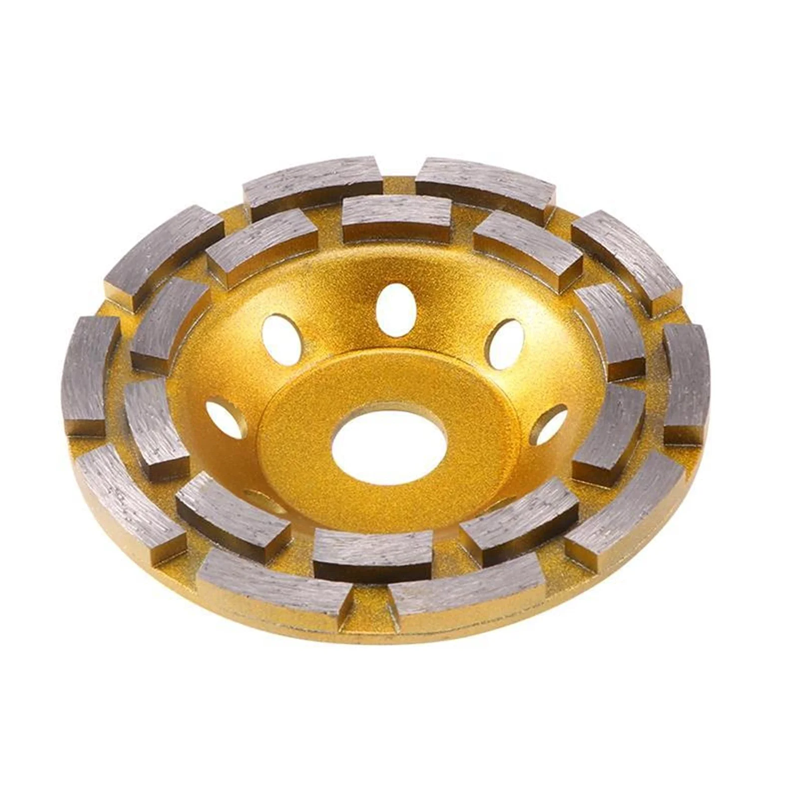Disco de Corte de Taza de Muela de Segmento de Diamante de 125Mm para Almohadillas de Pulido de Muela de Diamante de Granito, Mármol Y Hormigón
