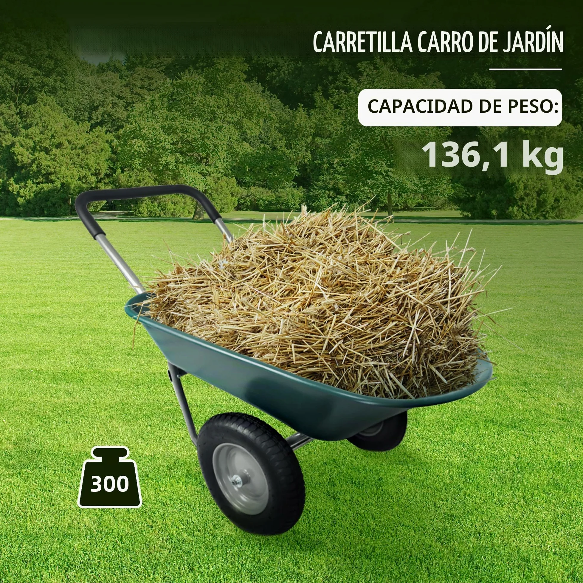 Elevon Carretilla Utilidad de Dos Ruedas con Soporte Integrado
