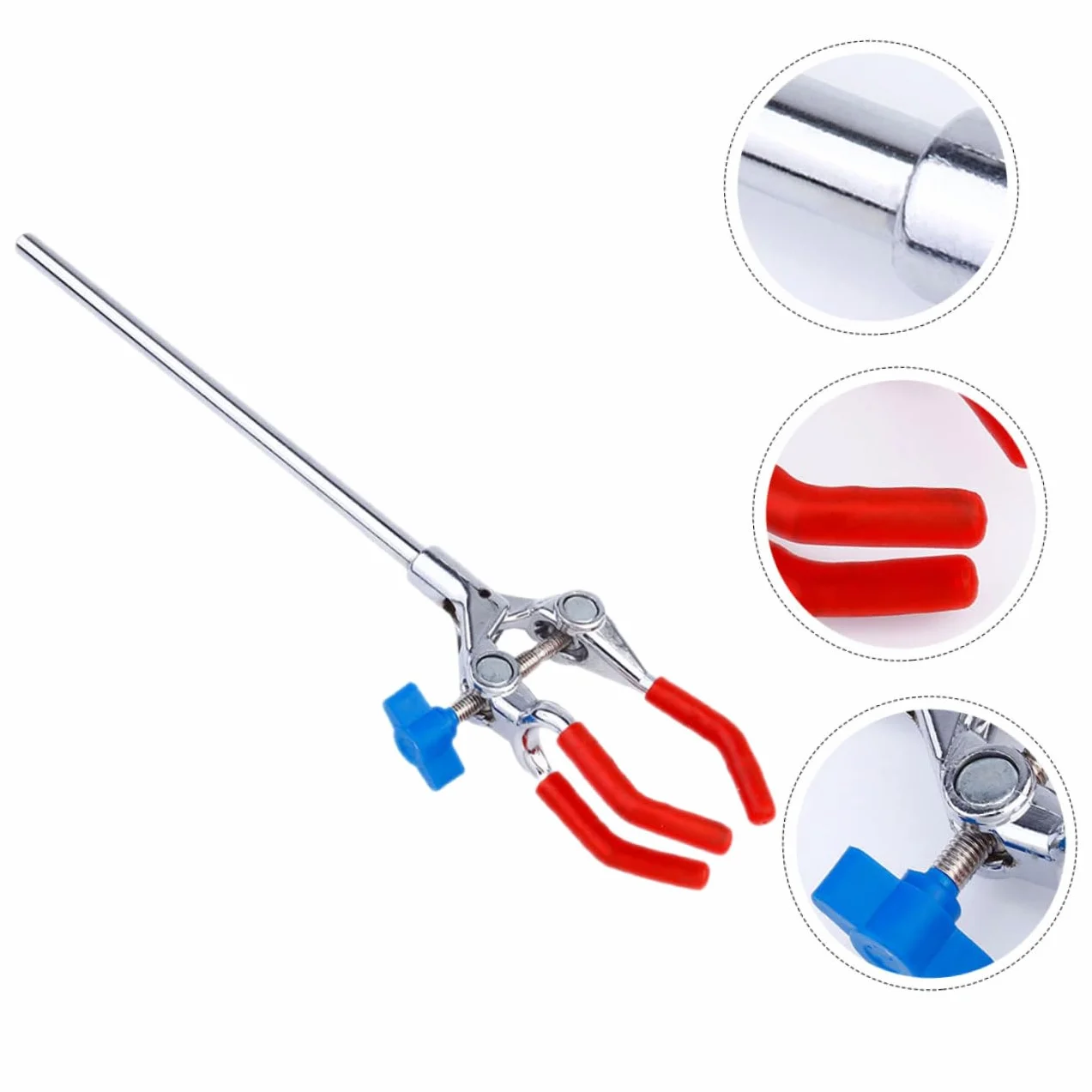 OUNONA 8piezas Abrazadera De Garras Ajustable Para Laboratorio Soporte De Frascos De Acero Inoxidable De Herramienta Práctica Para Experimentos Científicos