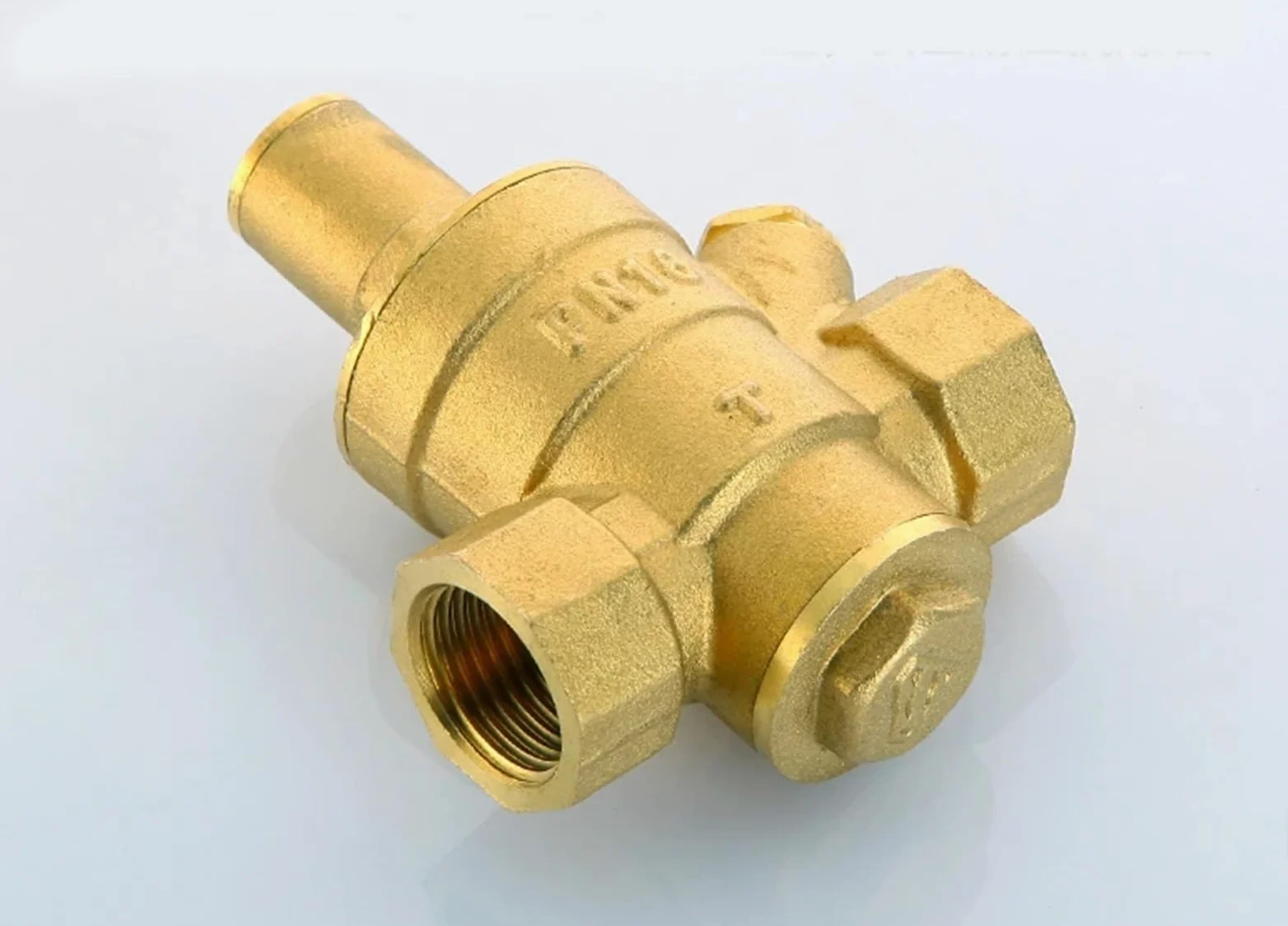 Válvula reguladora de presión de Agua de latón, Válvula Reductora de presión de Agua de latón de 2-1/2 ", regulador DN65, válvula de Alivio Ajustable, válvula Reductora de Agua