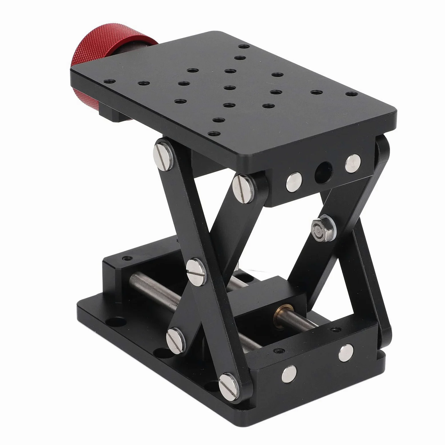 Plataforma Elevadora de Laboratorio Mesa Elevadora de Aleación de Aluminio Carga de 10 Kg Ajuste de de 55 Mm Soporte de Metal para Banco de Trabajo de Laboratorio Posicionamiento de