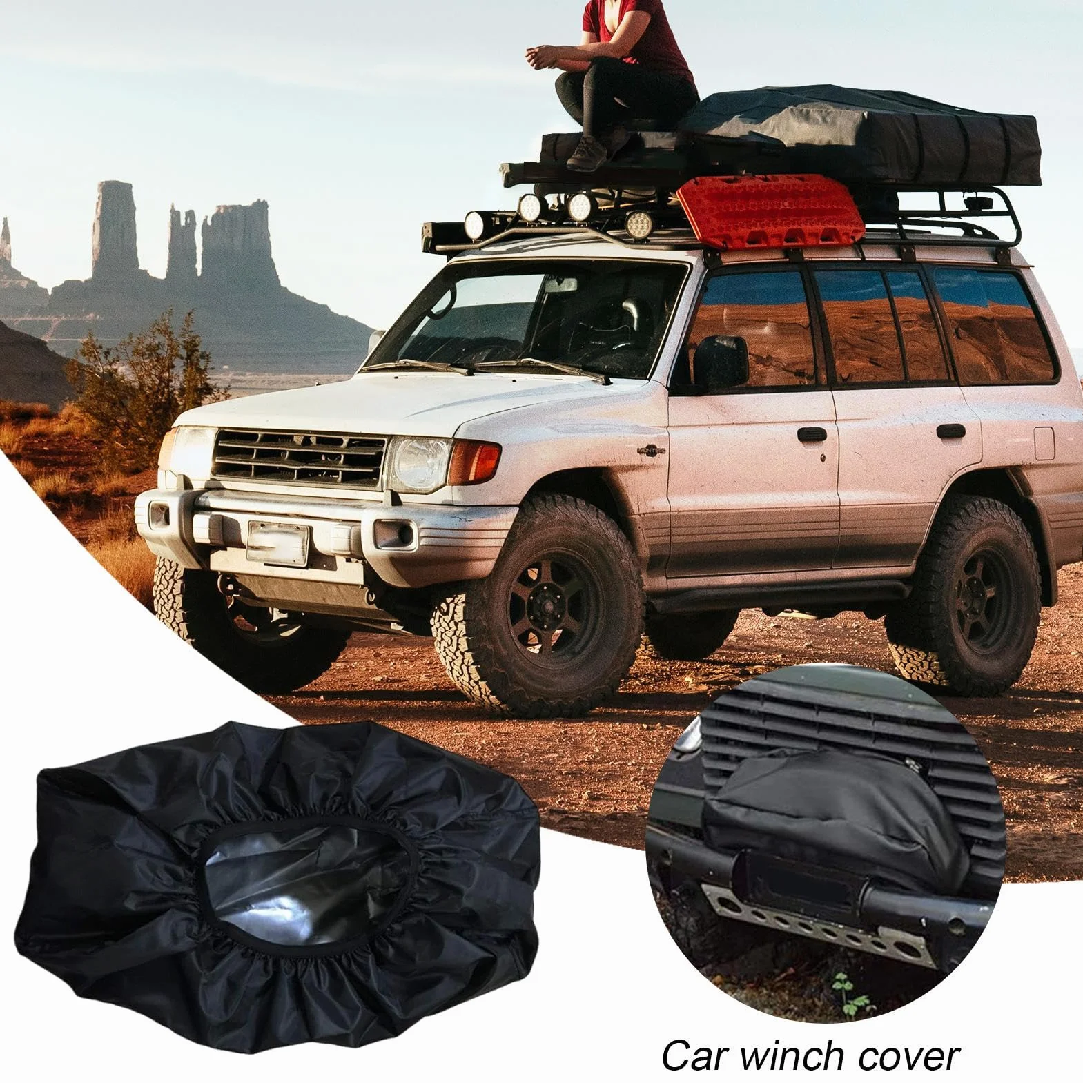 Funda para Cabrestante - Protección Impermeable Anti Polvo | Accesorios Protección UV Impermeable para Camping Aventuras Exteriores Viajes