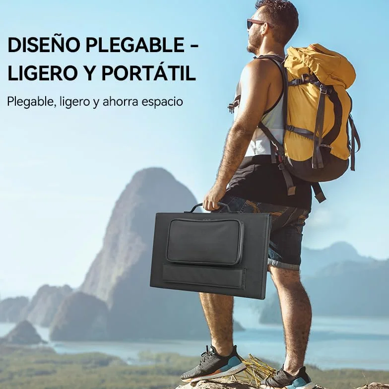 Panel solar plegable de 200 W, Compatibilidad: módulo adaptador DJI Power para panel solar (MPPT), Power 2000, Power 1000 V2,Power 1000, Power 500