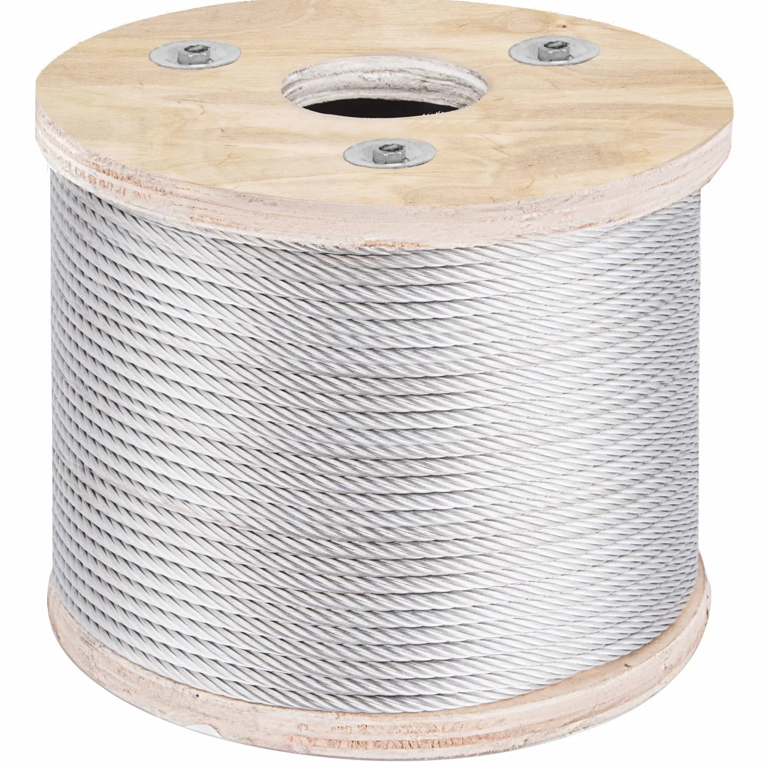 VEVOR Cuerda de alambre diámetro de 3/16" / 4,8 mm cable de acero inoxidable 304 longitud de 250 pies / 76 m cable 7x19 para bricolaje barandilla, tendedero, barandilla de escalera, valla de jardín