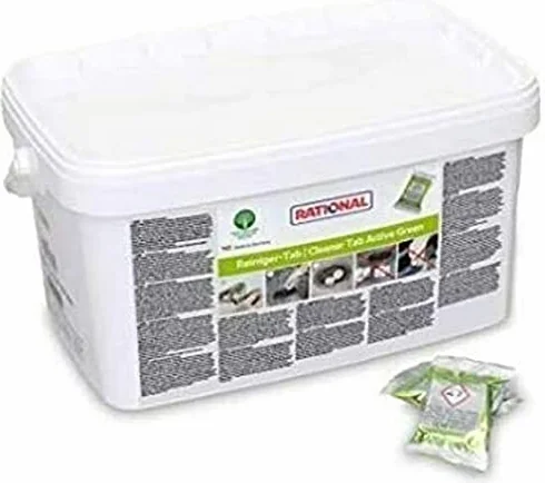 RATIONAL - Limpiador de tabletas de cuidado Active GreenTABS, la pastilla de limpieza Rational para todos los SelfCookingCenter SCC con cuchillo de cocina adicional