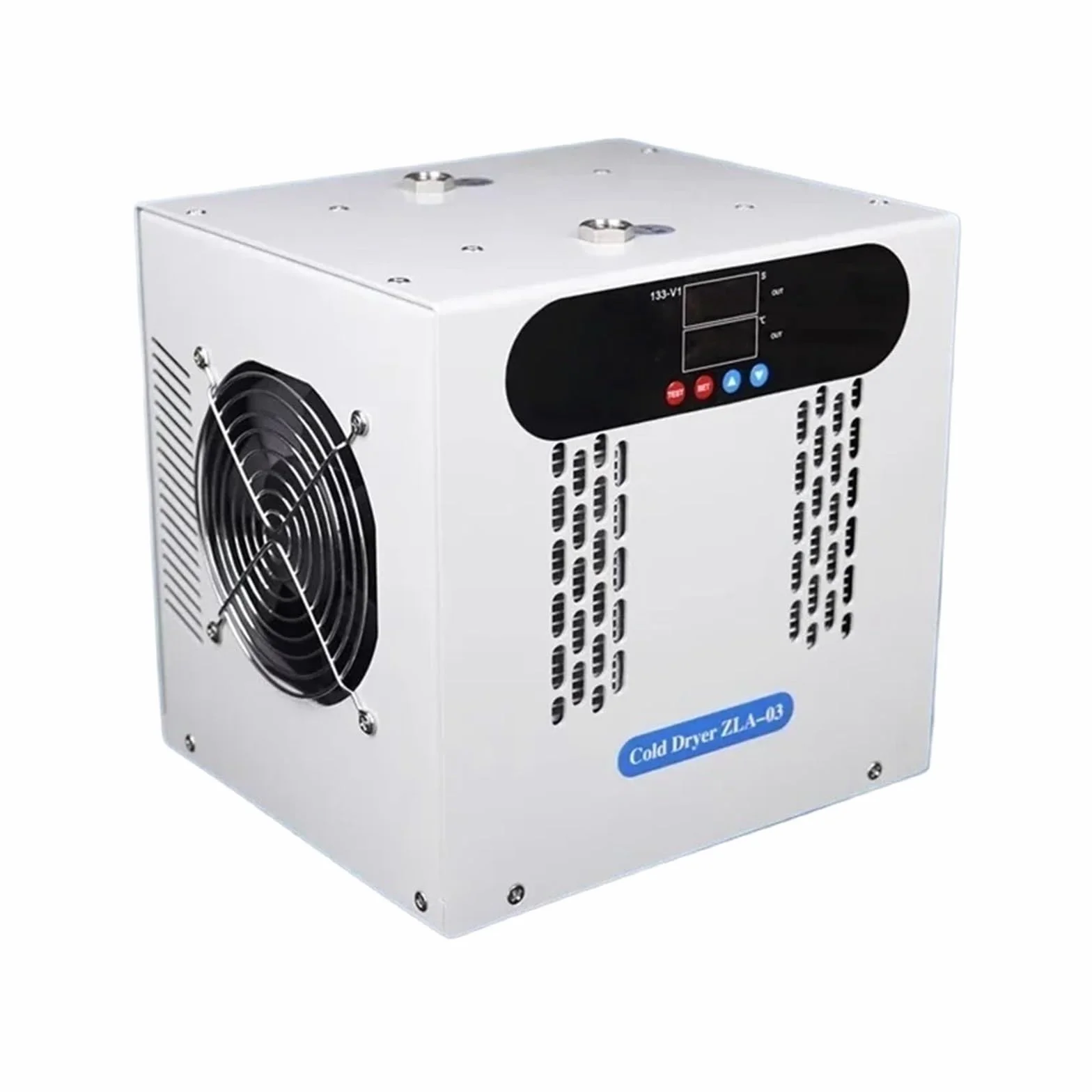 Secador de Aire frío de 200 l/min con Condensador electrónico, Filtro de extracción de Agua, deshumidificador y secador frigorífico. Amplia compatibilidad