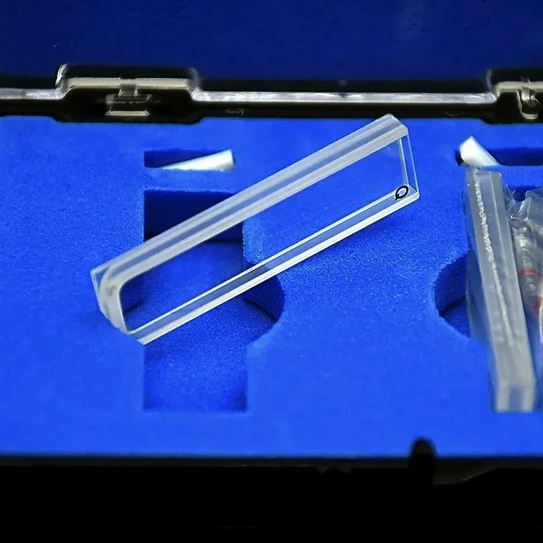 Cubeta de cuarzo de 2 mm (celda de muestra líquida) de 0,7 ml for espectrofotómetro, paquete de 2 con tecnología de sinterización de frita