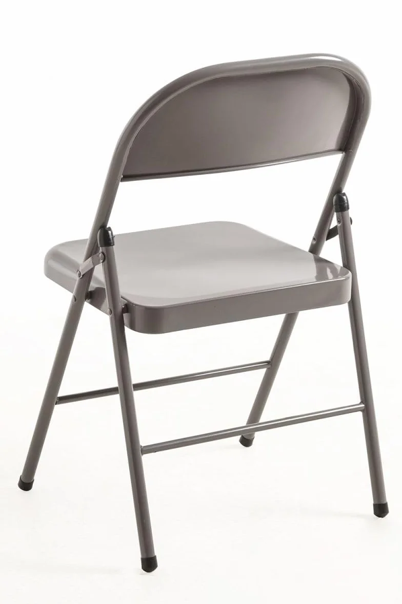 Regalos Miguel - Packs Sillas Plegables - Pack 6 Sillas Plegables para Eventos Niza - Gris