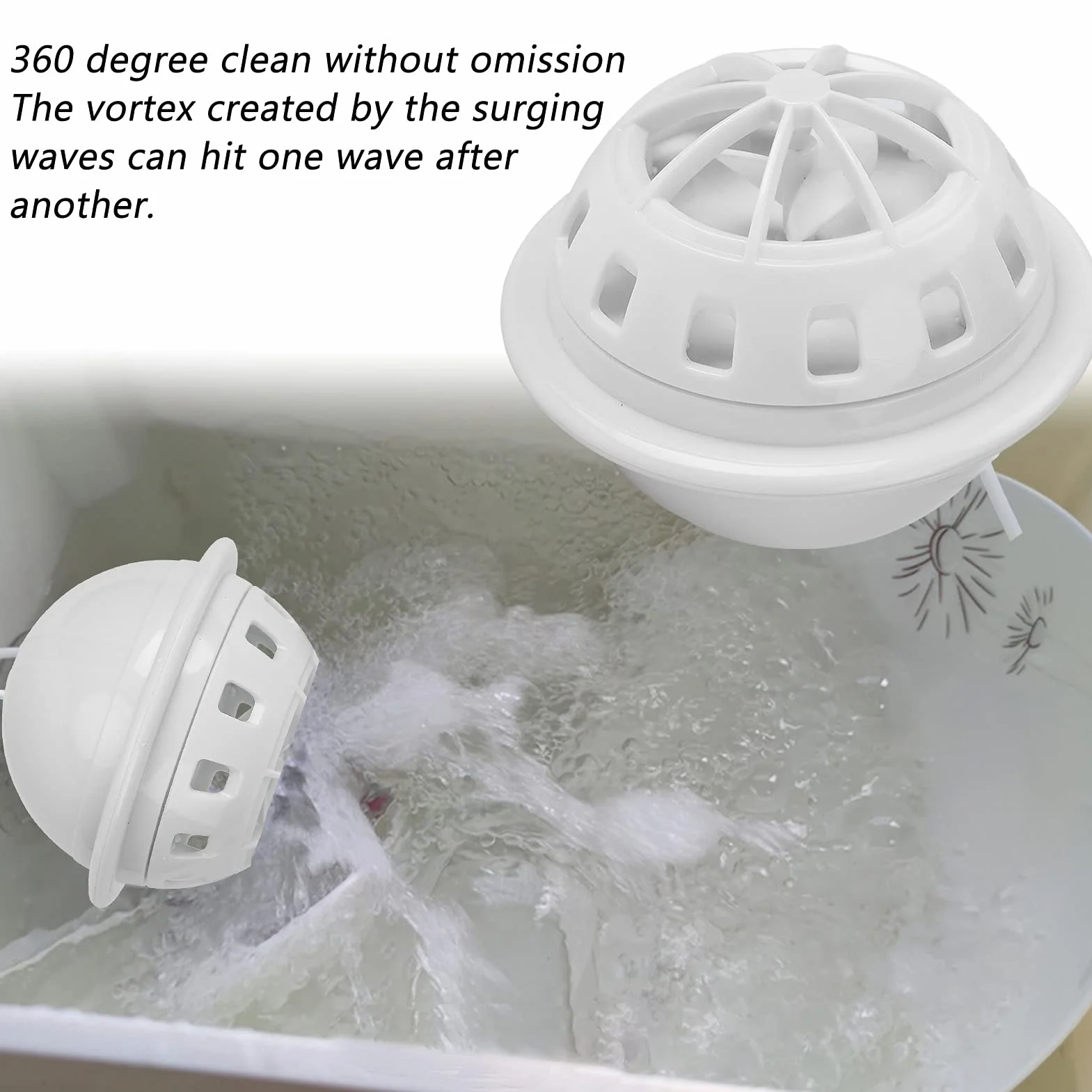 Mini Lavavajillas, Lavavajillas Turbo Portátil con Alimentación USB con Apagado Automático de 15 Minutos Super Shock Wave 2 Modos para Cocina Restaurante Hotel ABS (Blanco)