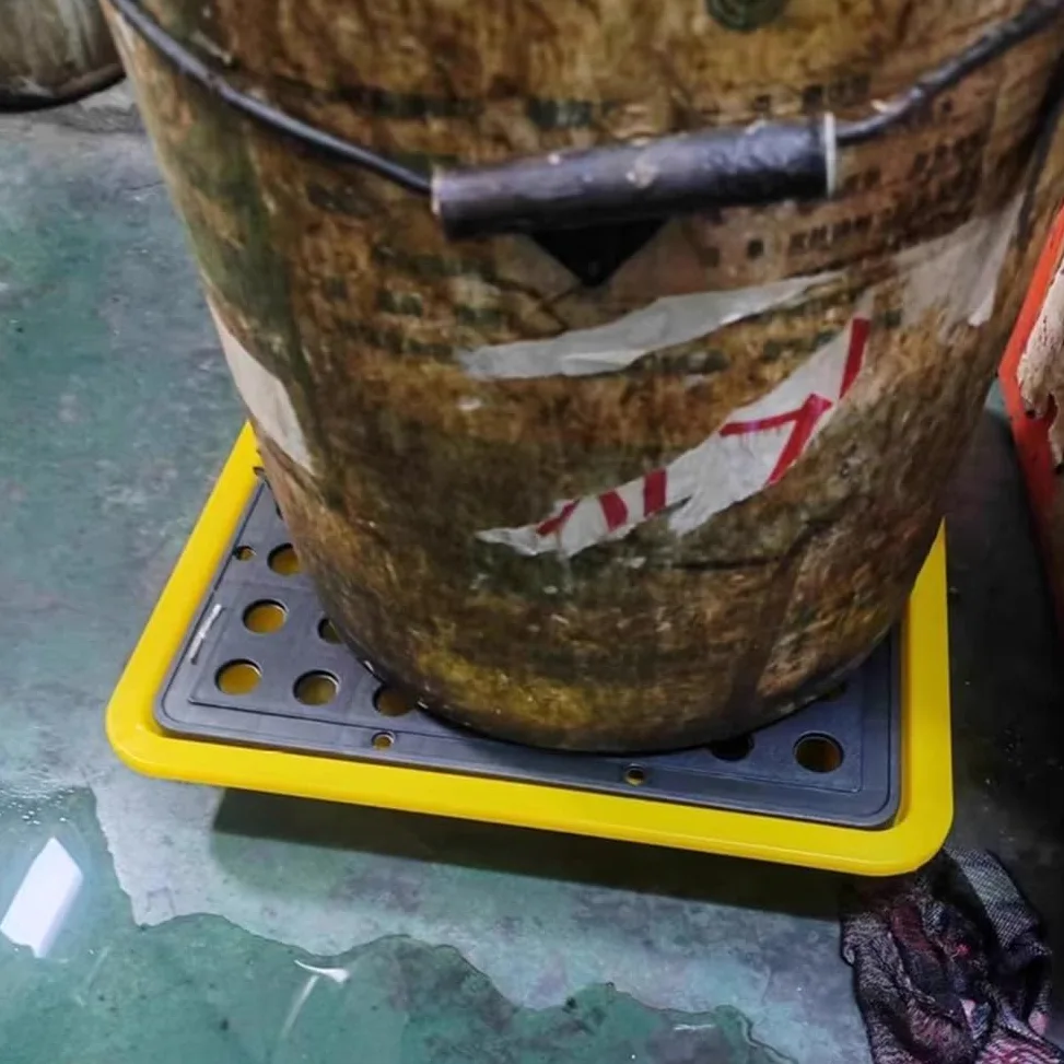 Bandeja De Contención De Derrames para Tanques De Petróleo, Mini Plataforma De Contención De Derrames, Bandeja De Contención para Escritorios De Laboratorio, Paleta De Rejilla