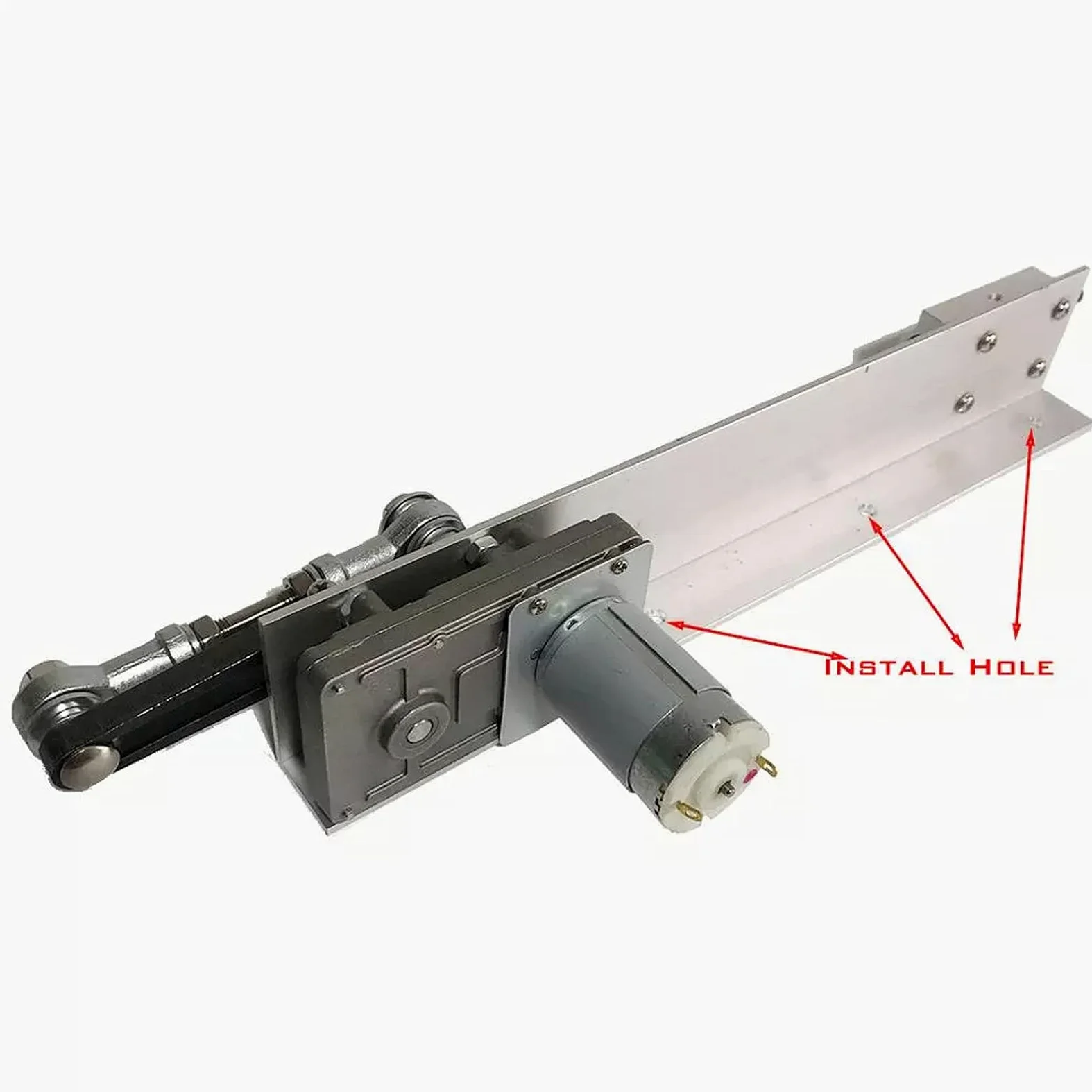 Kit de actuador lineal eléctrico, varilla de empuje telescópica de 12 V/24 V CC con regulador de velocidad, carrera de 80 mm/150 mm, velocidad de 45 rpm/95 rpm/100 rpm/120 rpm