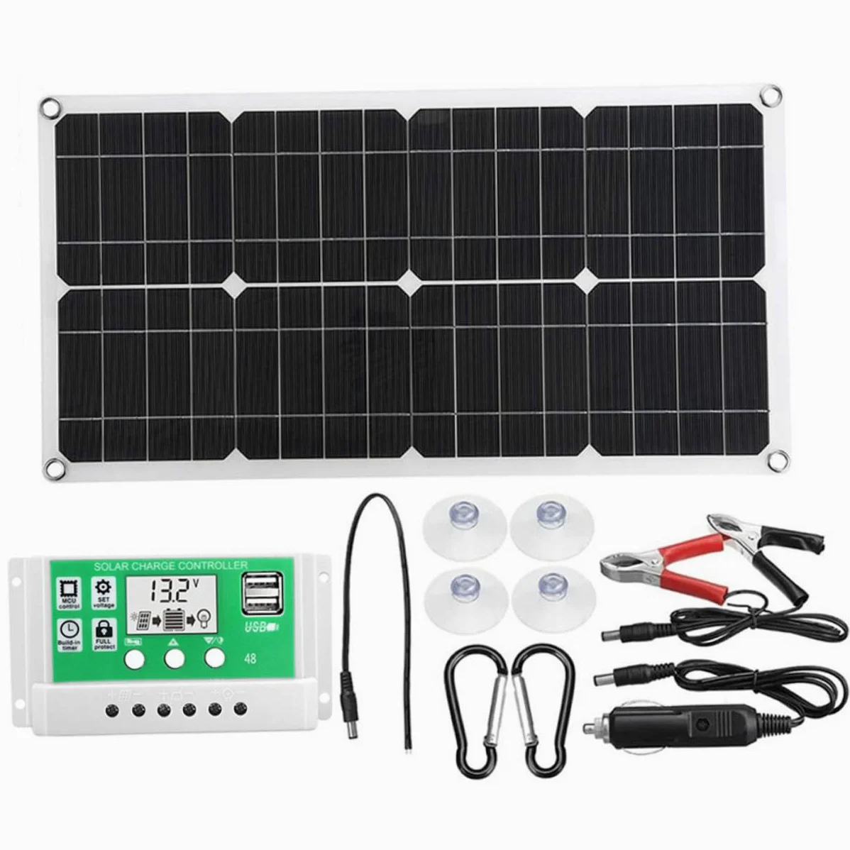 Hemobllo Panel Solar Fotovoltaico y Duradero Protección De Emergencia Para Vehículos