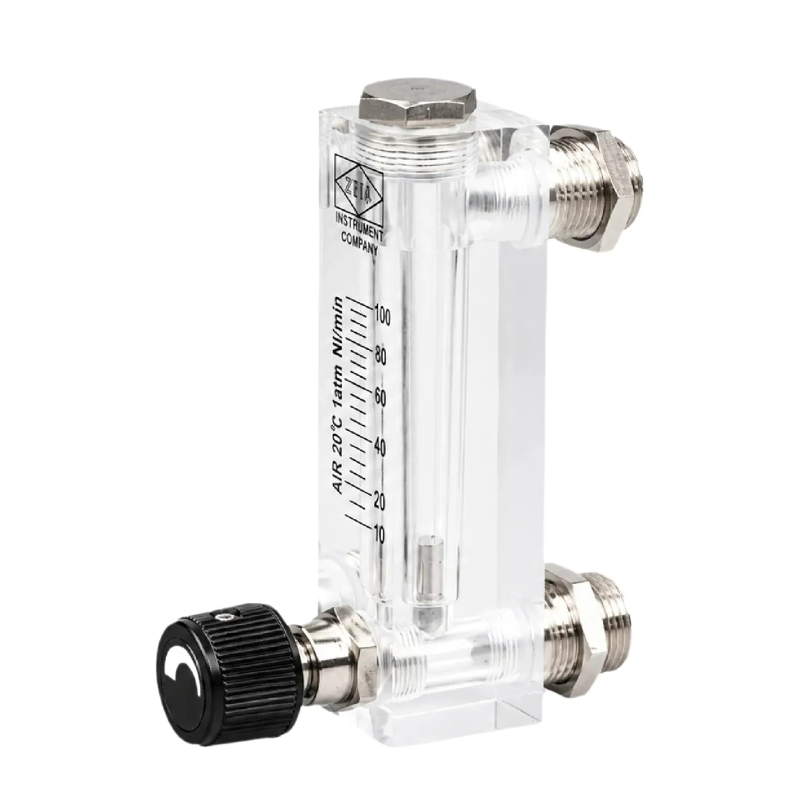 LZM-6T Medidor de Flujo rotámetro Panel acrílico Líquido pequeño 6-1000 ml(Liquid 16-160ml-min)