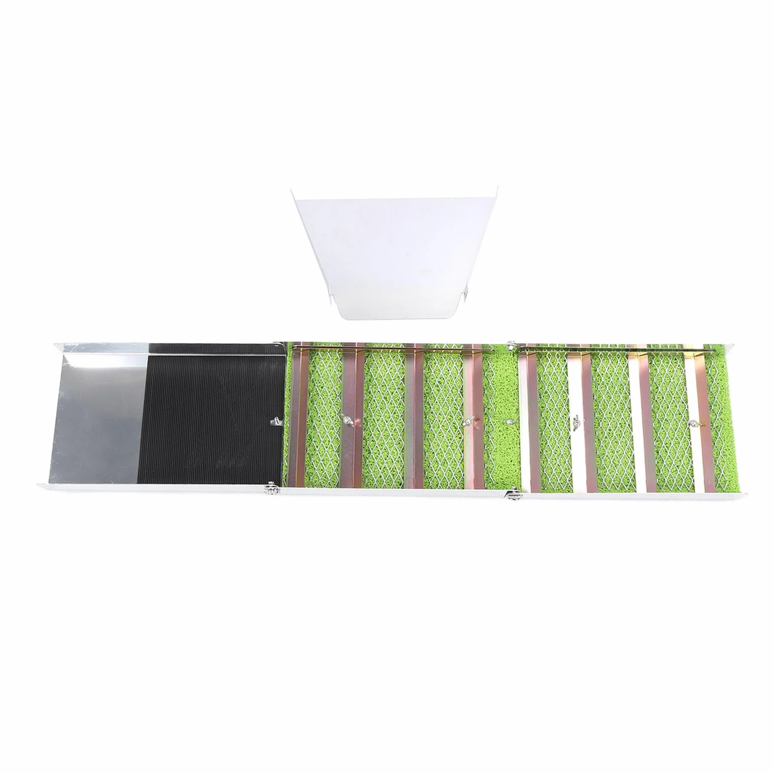Caja de compuerta plegable de aleación de aluminio de 50 pulgadas, caja de compuerta plegable de 127 cm, equipo de minería de oro de aleación de aluminio, caja de compuerta portátil
