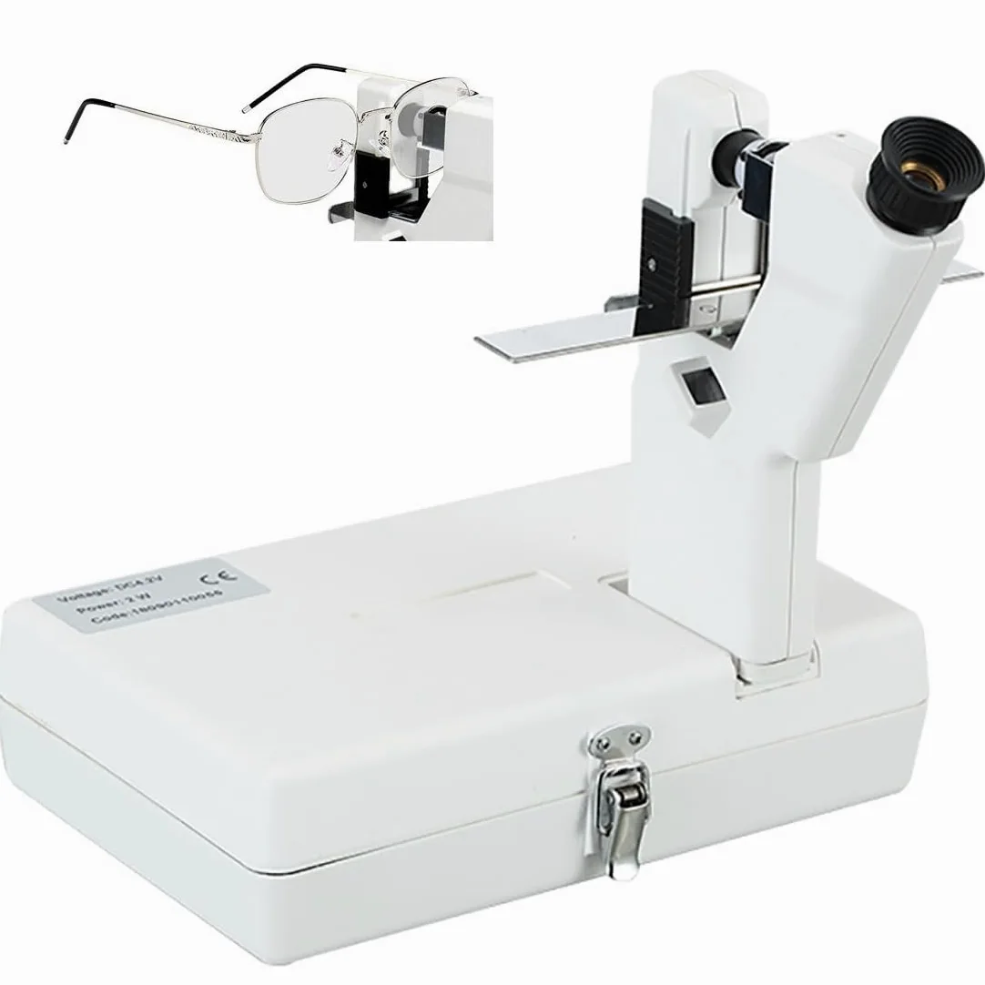 Lensómetro Manual, Lensómetro De Optometría, Lensómetro Óptico Portátil con Lente HD, Perilla De Ajuste De Lectura, para Lentes De 20-80 Mm, Tiendas De Óptica, Centros Ópticos Profesionales