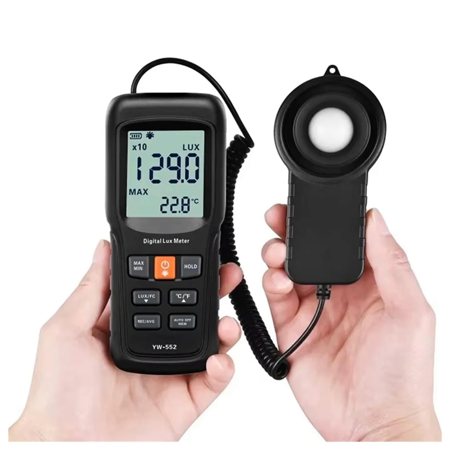 Espectrofotómetro, Medidor De Iluminómetro De Medidor De Luz YW-552 0~200000Lux Medidor De Luz Digital Iluminómetro De Medidor De Luz Lux
