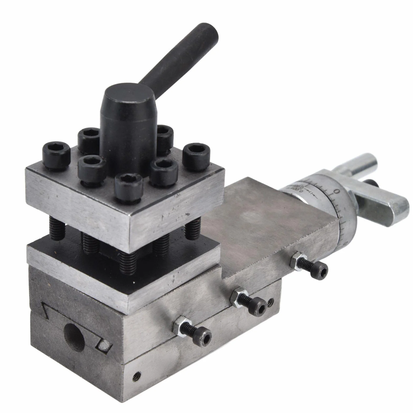 SUNGOOYUE Portaherramientas Mini Accesorios de Torno Portaherramientas de Torno de Metal de 2 Vías Conjunto de Rápido para Maquinistas HT250 Hierro Gris