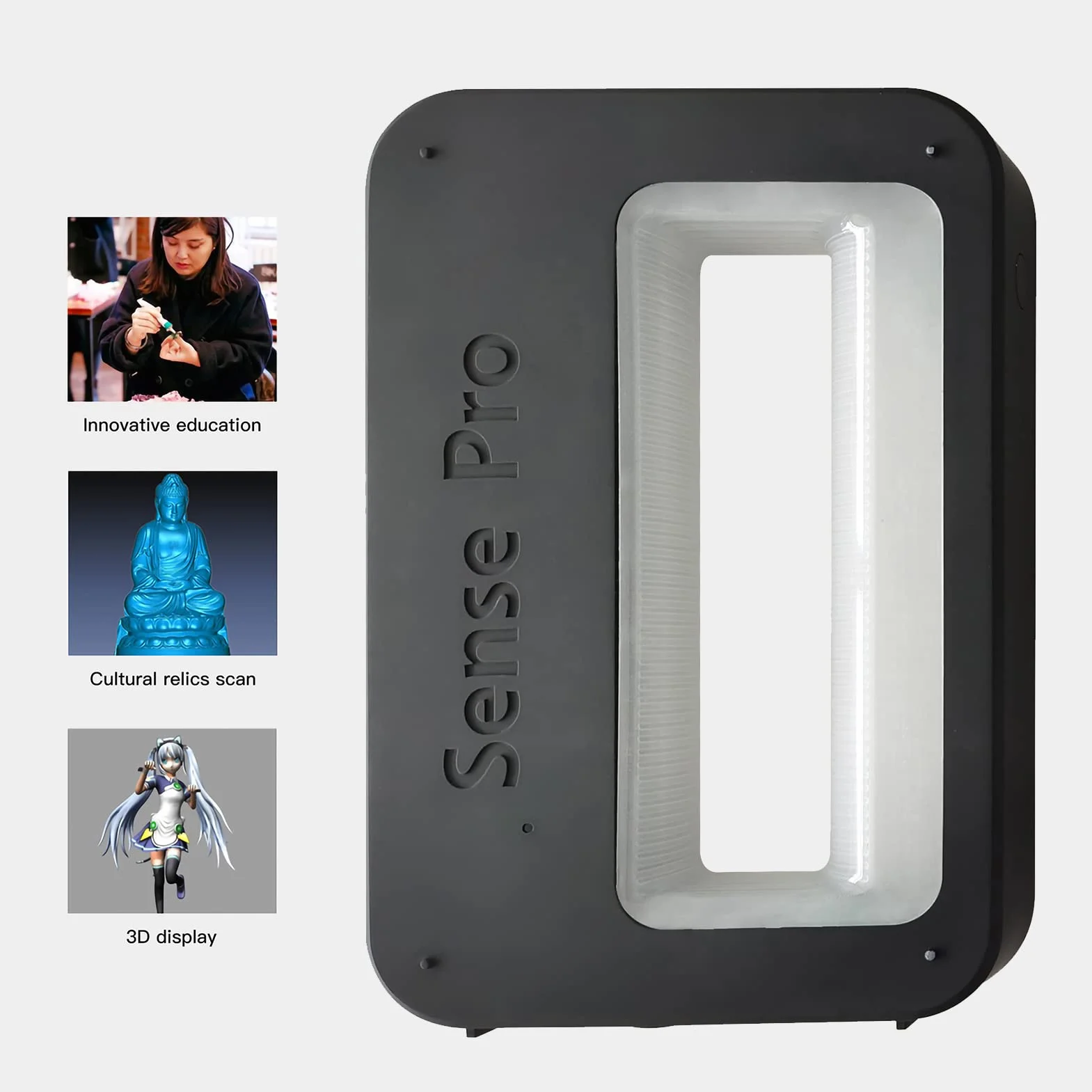 Karlak Escáner, - Escáner 3D portátil 3D Mong de alta precisión de 0,3 mm, compatible con salida OBJ/STL/PLY compatible con 10/8 iOS Android para impresión 3D
