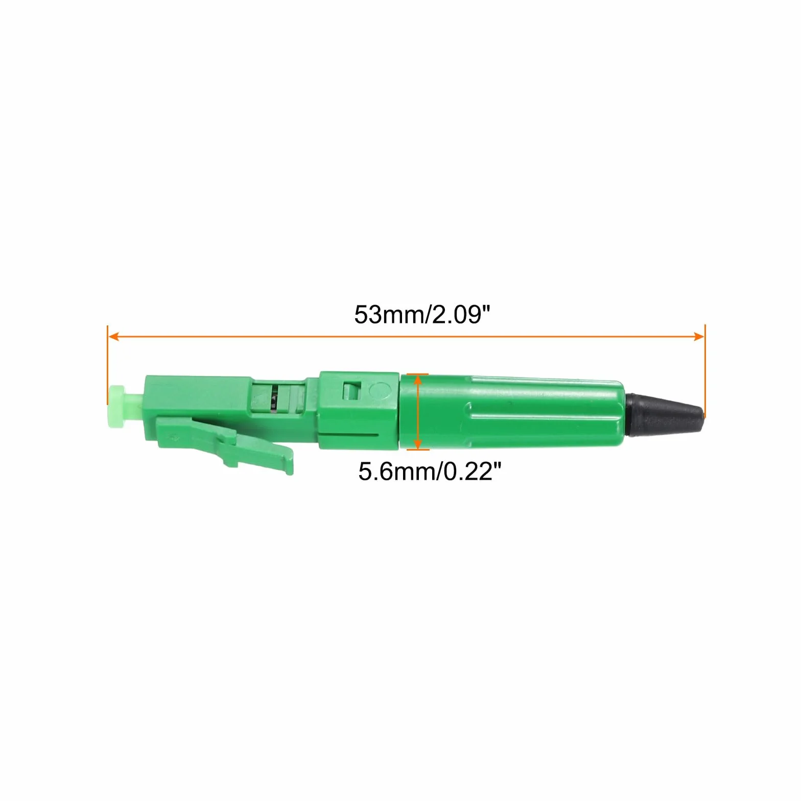 QUARKZMAN LC/APC Fibra Óptica Conector, Único Modo Cable Rápido Conector LC Adaptador para Red CATV, Paquete de 2
