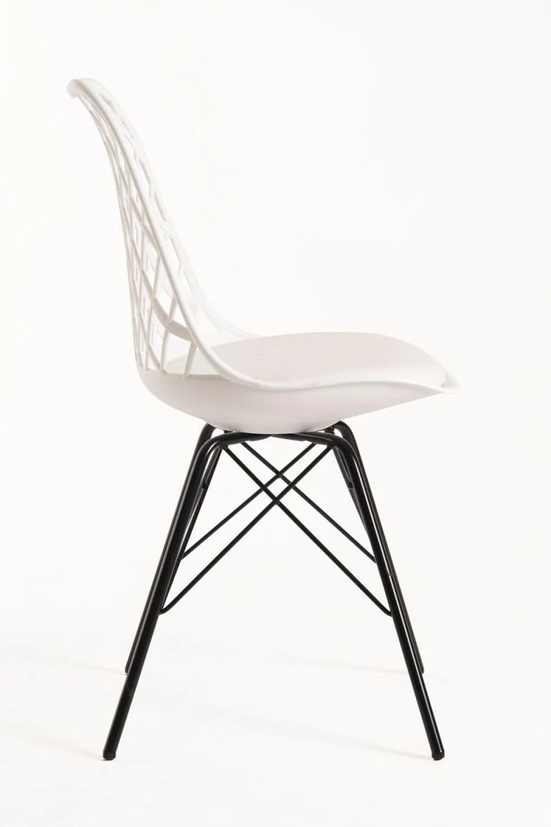 Regalos Miguel - Packs Sillas Comedor - Pack 4 Sillas Iron Mima - Blanco