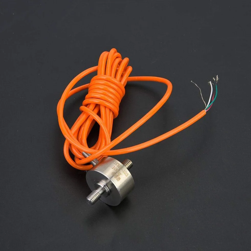 LiebeWH Micro Sensor de Pesaje de Celda de Carga Miniatura Sensor de Tensión de Presión de Varilla de Tracción, DYMH-103 Sensor de Fuerza de Tensión y Compresión Célula de Carga Aplicable(0~5kg)